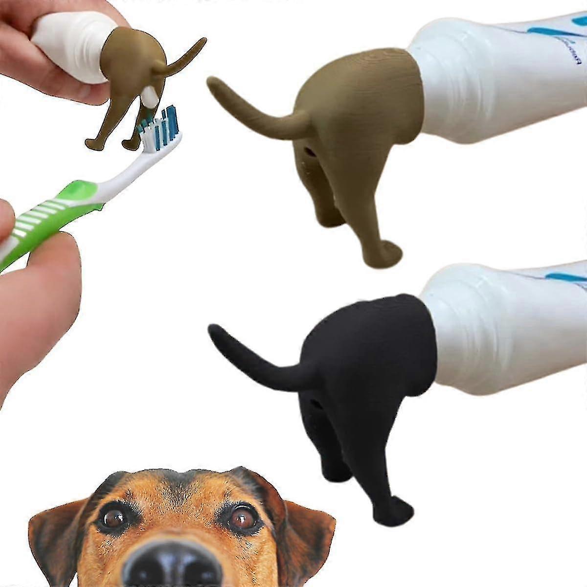 Dog-shaped toothpaste cap with screw design, cute and interesting to attract kids