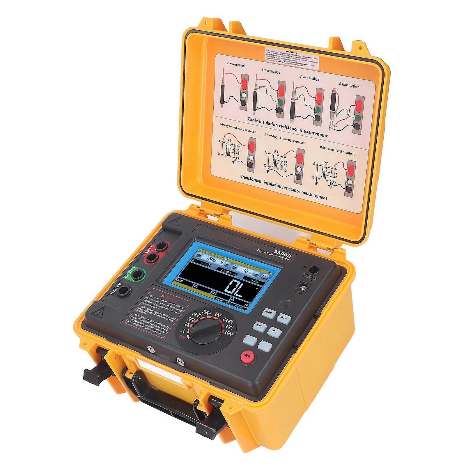 ETCR3500B Insulation Resistance Tester with Waterproof Box 10TΩ Range