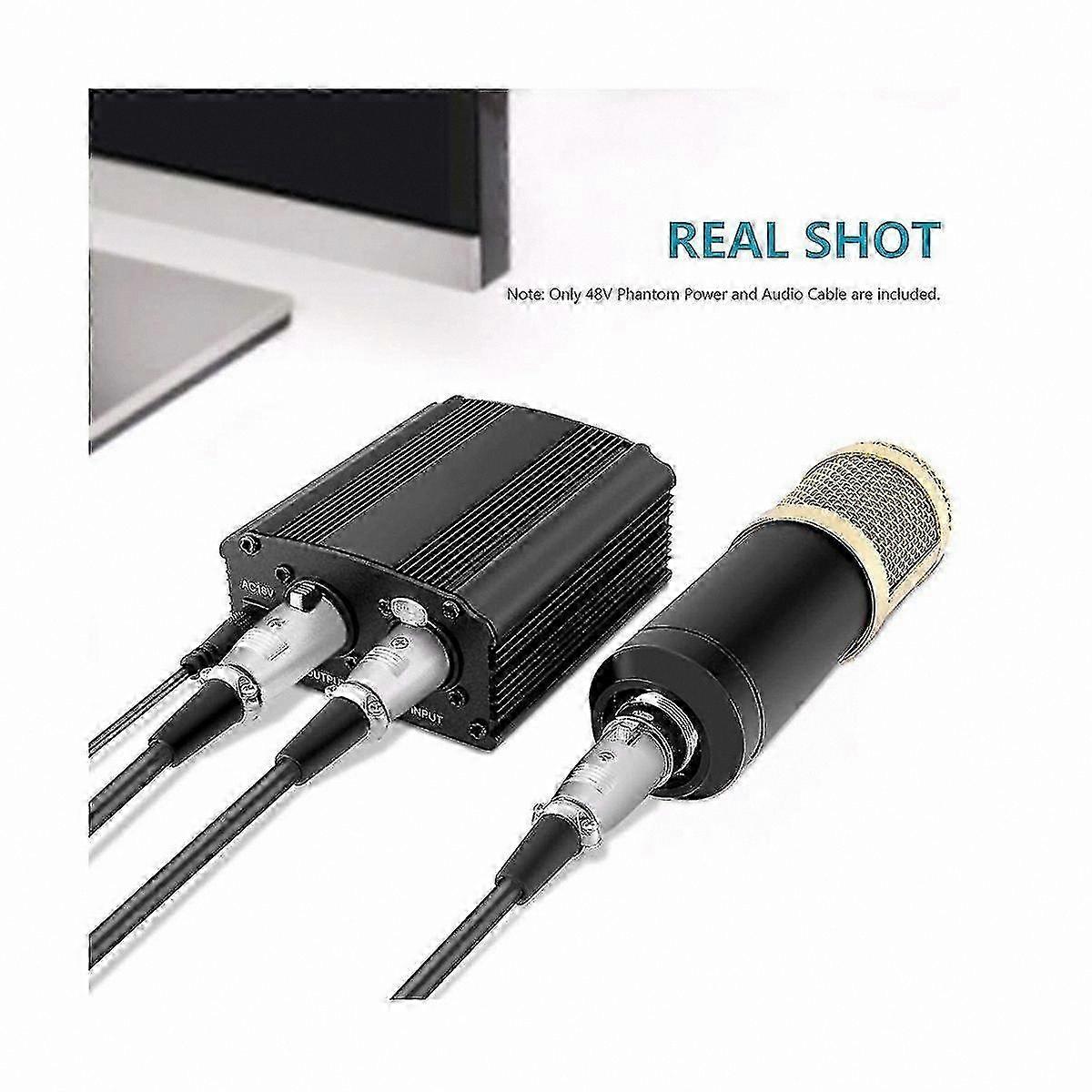 XLR Cable Adapter Kit for Studio Microphones - 48V Power Supply Solution