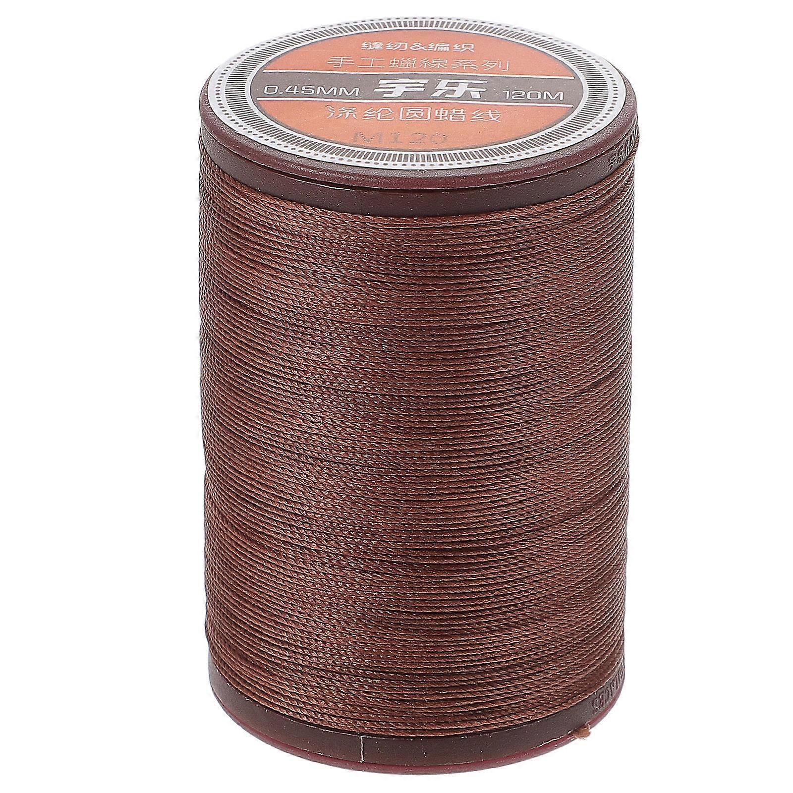 Sewing Thread For Craft DIY Bag Making 0.45Mm Dark Coffee 1Pack