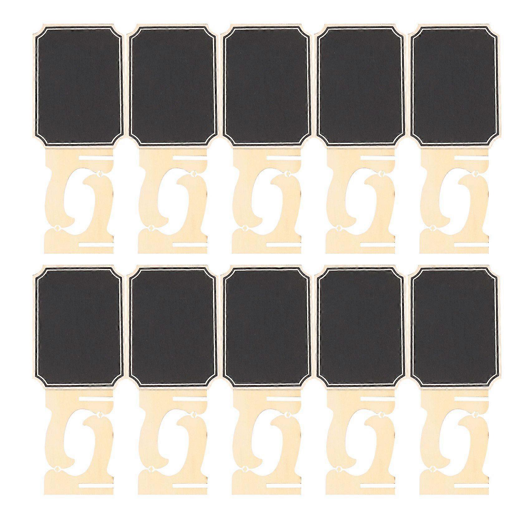 20 Pack Mini Chalkboards with Support Easels Stand,Place Cards Small Rectangle Little Wood Blackboa