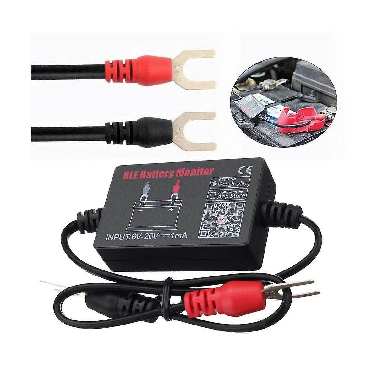 BM2 Batteriemonitor-Tester 12V Batteriemonitor Bluetooth 4.0 Autobatterie-Analysator Lade-Kurbeln
