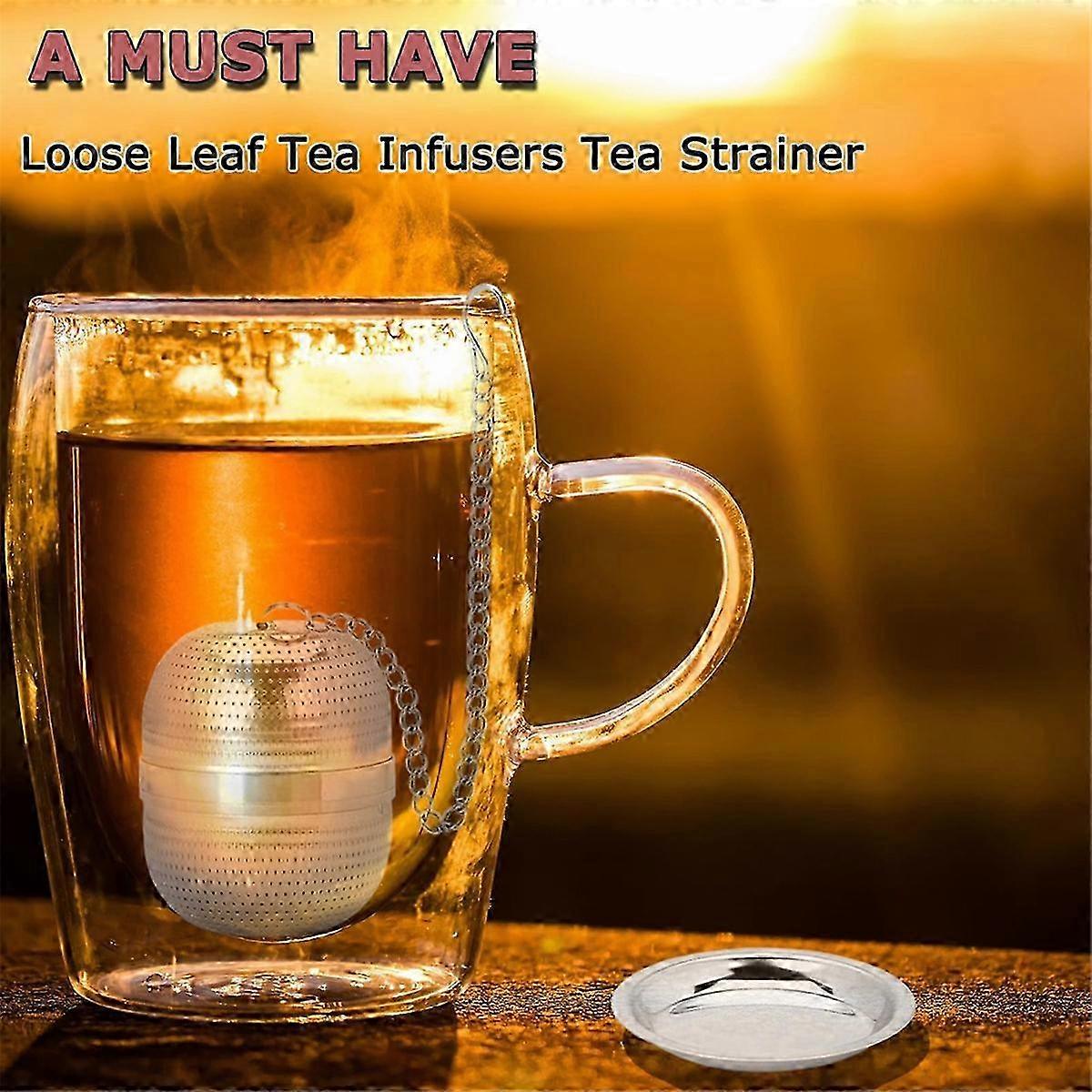 2Pcs Tea Infuser, Ball Mesh Tea Strainer, for Tea, Most Cups &amp;Teapots