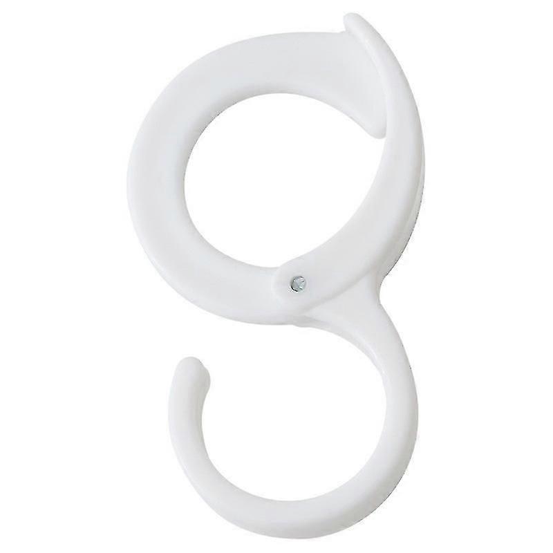 Multifunctional Clip Hook, Wall Hook, Home Kitchen Hanging Hardware Kit (6 Pieces, White)