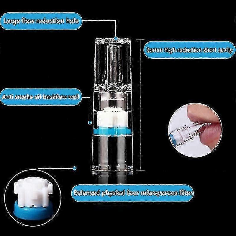100Pcs Disposable Tobacco Cigarette Filter Smoking Reduce Tar Filtration Cleaning Holder New Tw