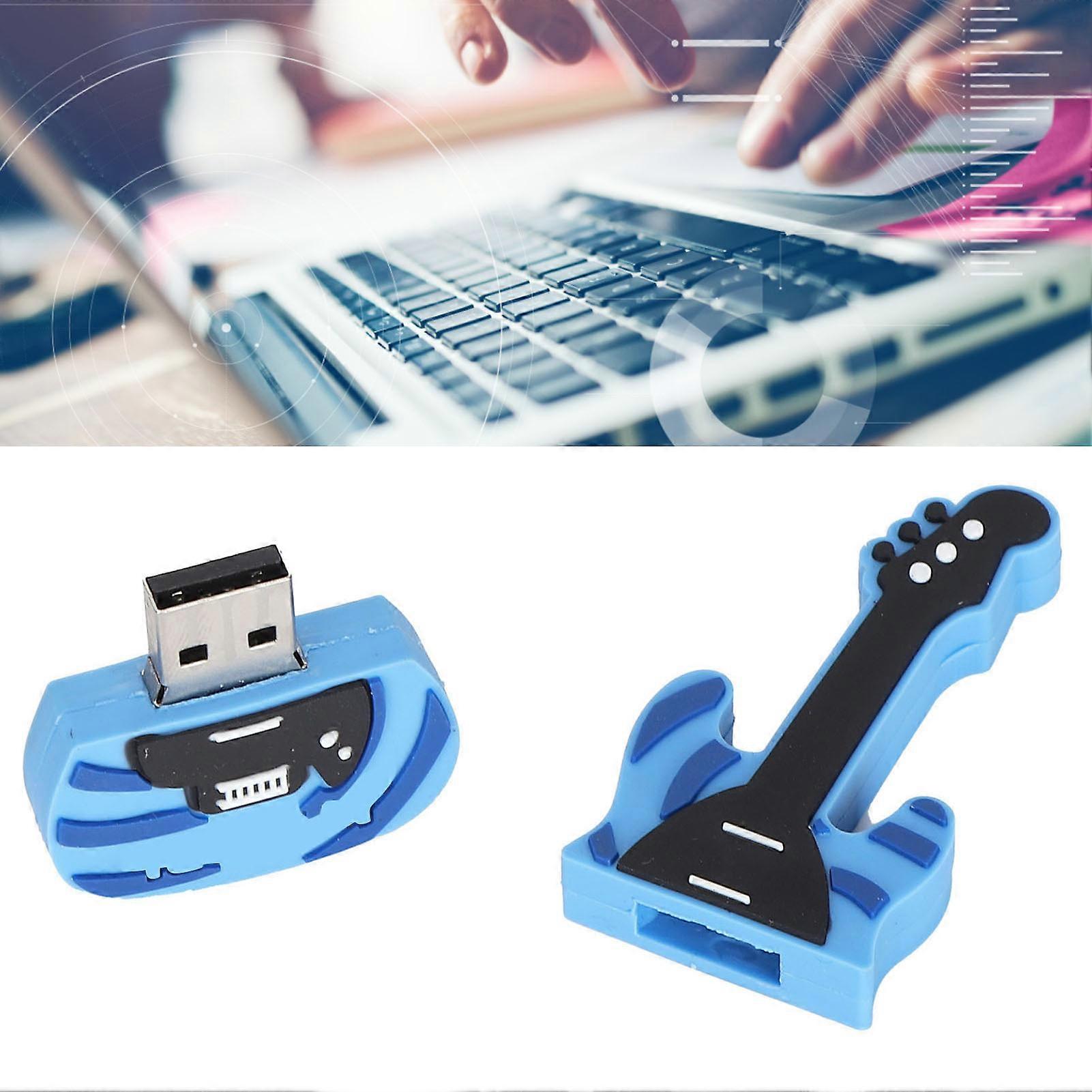 8GB Guitar Shape USB Flash Drive High Speed USB 2.0 Bulk
