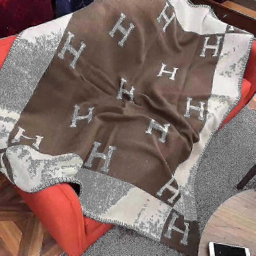 Wool Cashmere Sofa Throw Blanket