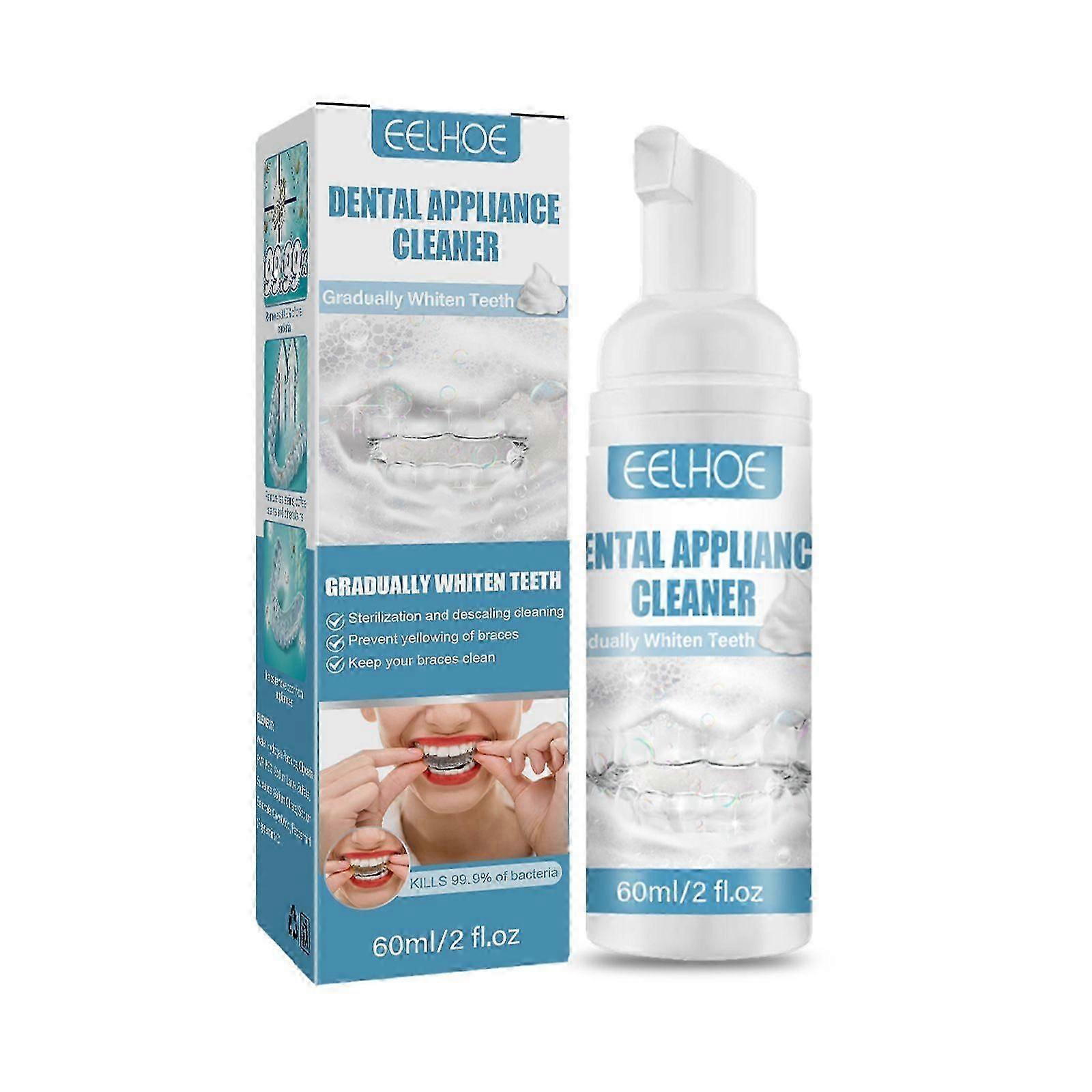 Dental Appliance Cleaner - Effective Retainer Foam Cleaner for Stain Removal & Odor Control