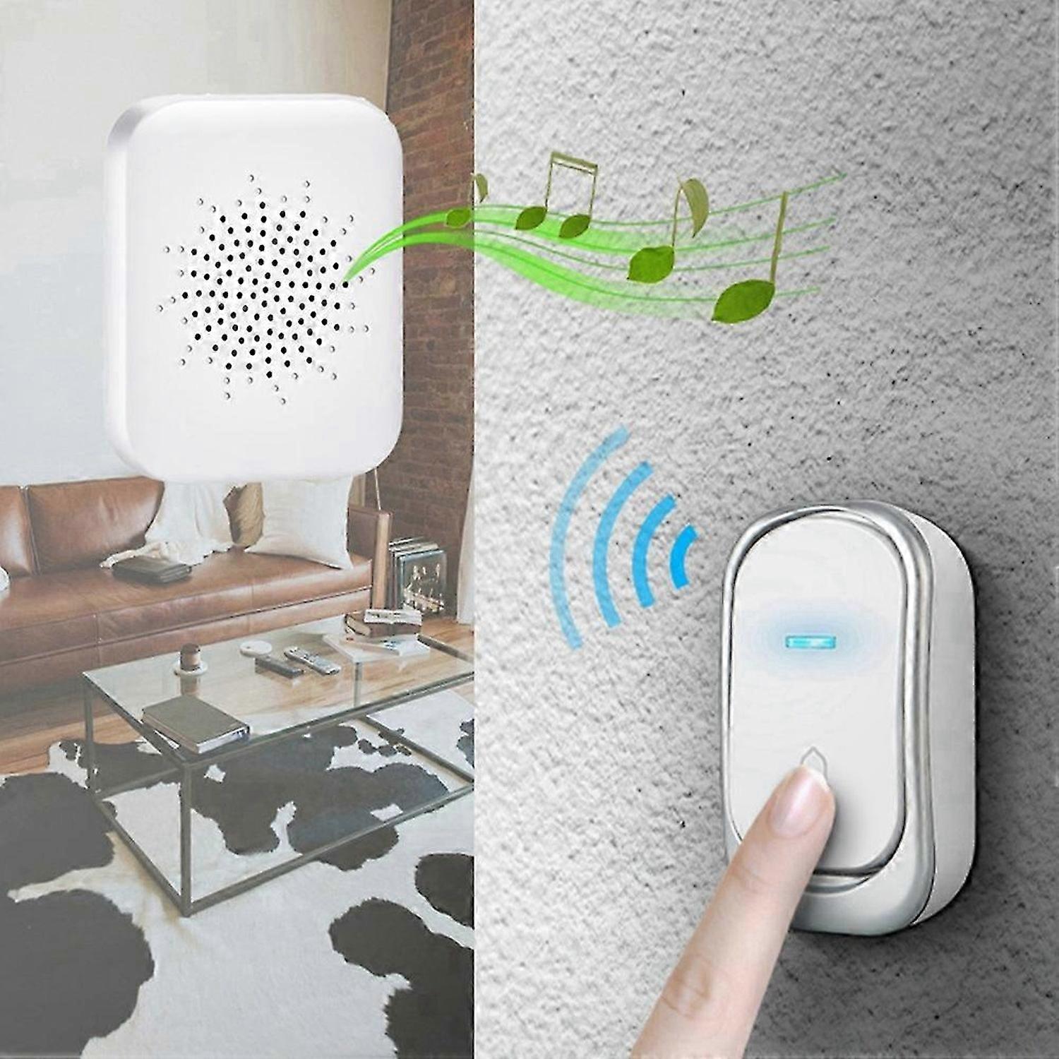 Outdoor Wireless Doorbell USB Interface Home Remote Control Ring