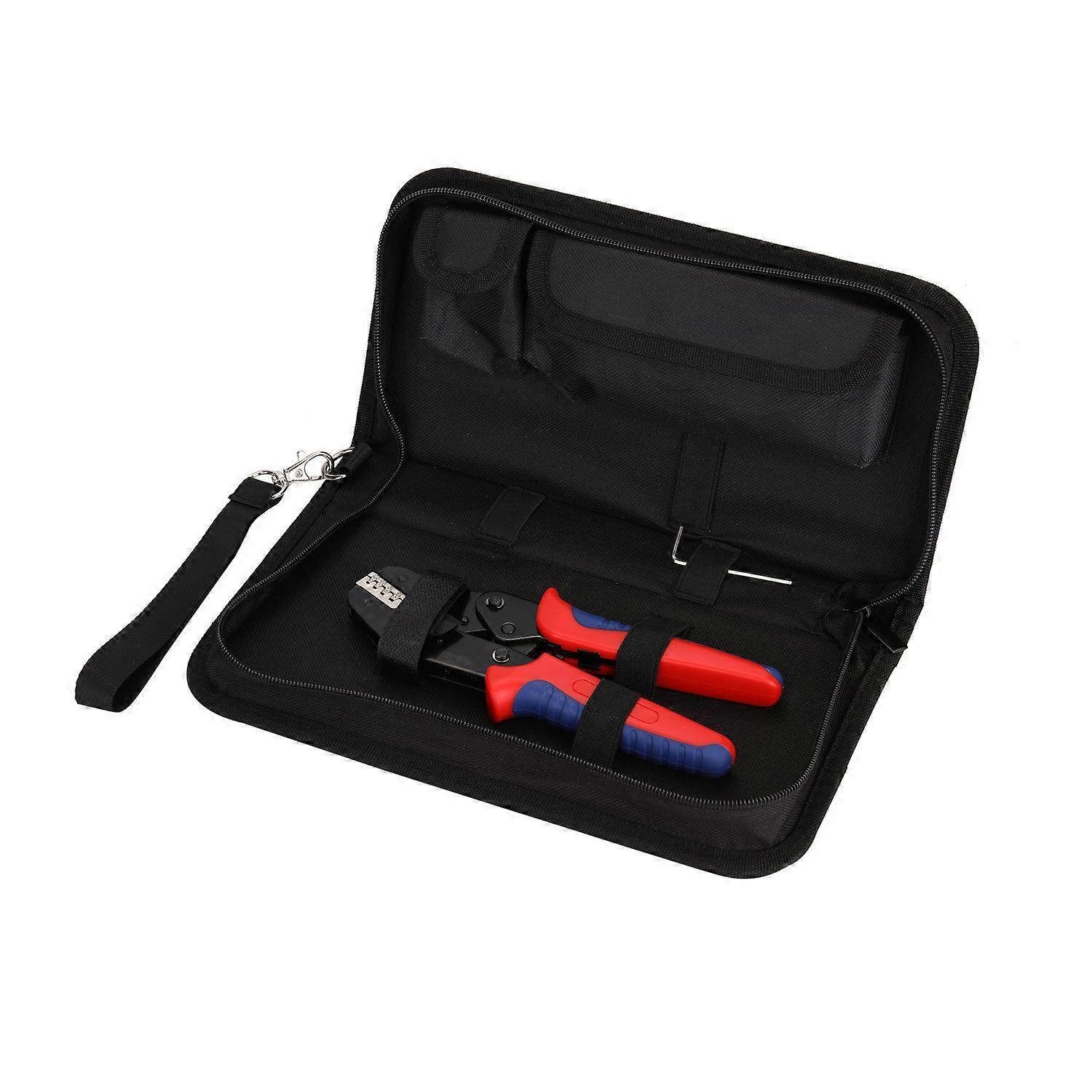 SN-48BS Ferrule Crimping Tool Kit Insulation Terminals Crimper Plier with 8 Replacement Jaws