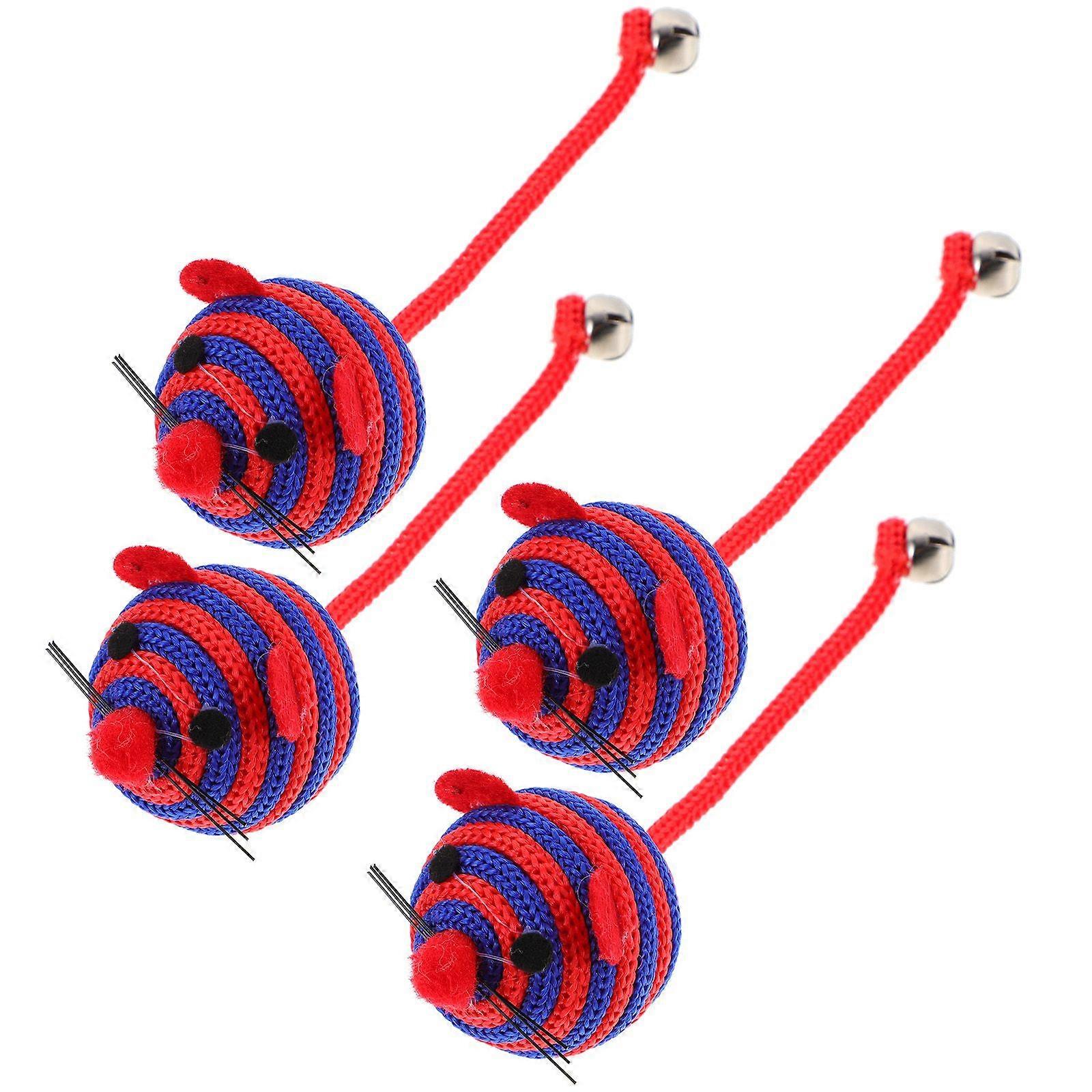 4pcs Cat Toys Catnip Toys Mouse Toys Cat Enrichment Toys Kitten Toys for Indoor Cats