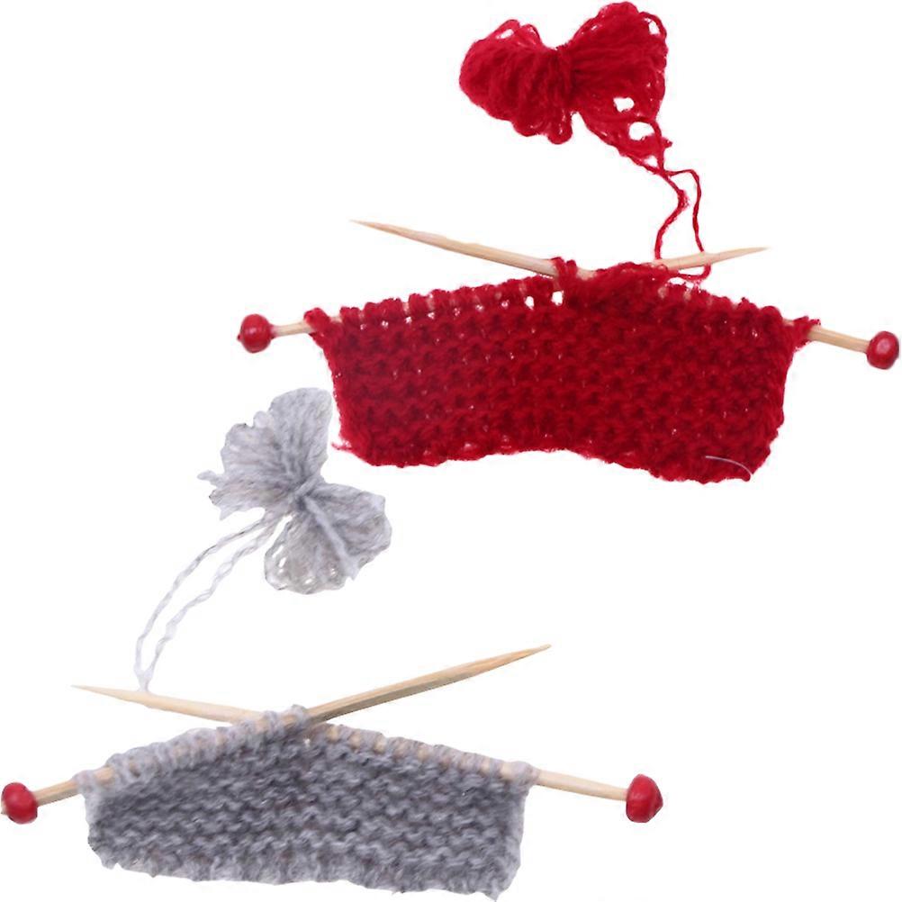 Miniature Knitting Sweater Decor Doll House Accessory for Display 6Pcs