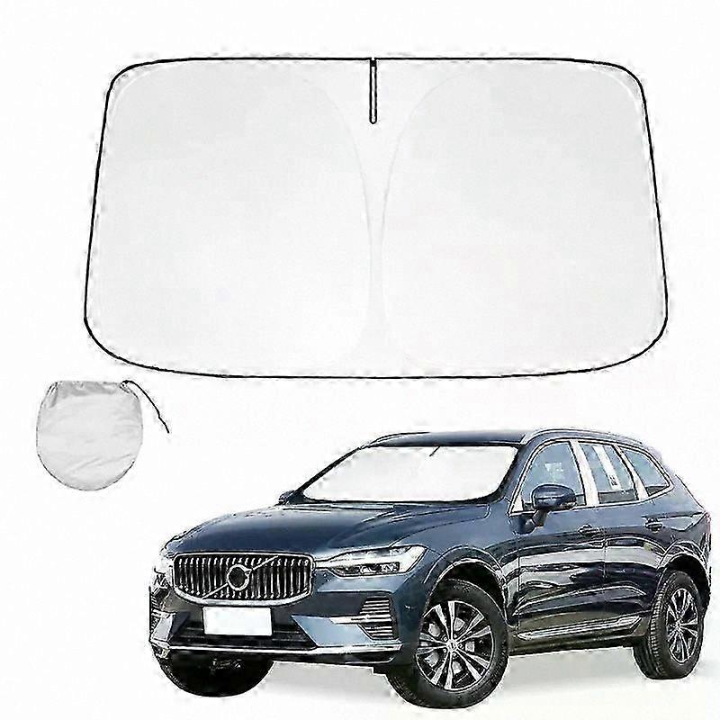 Foldable Sun Visor for Car Windshield - UV Protection, Heat Reduction, Compatible with Compact SUV Models