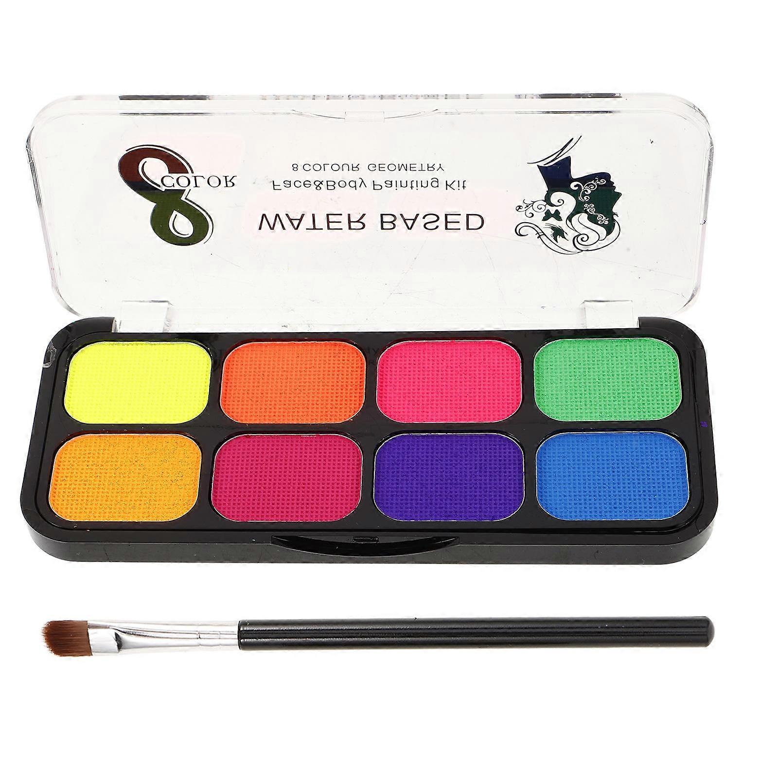 Face Cosmetic Paint Face Makeup Paint with Brush 1Set Party Body Pigment