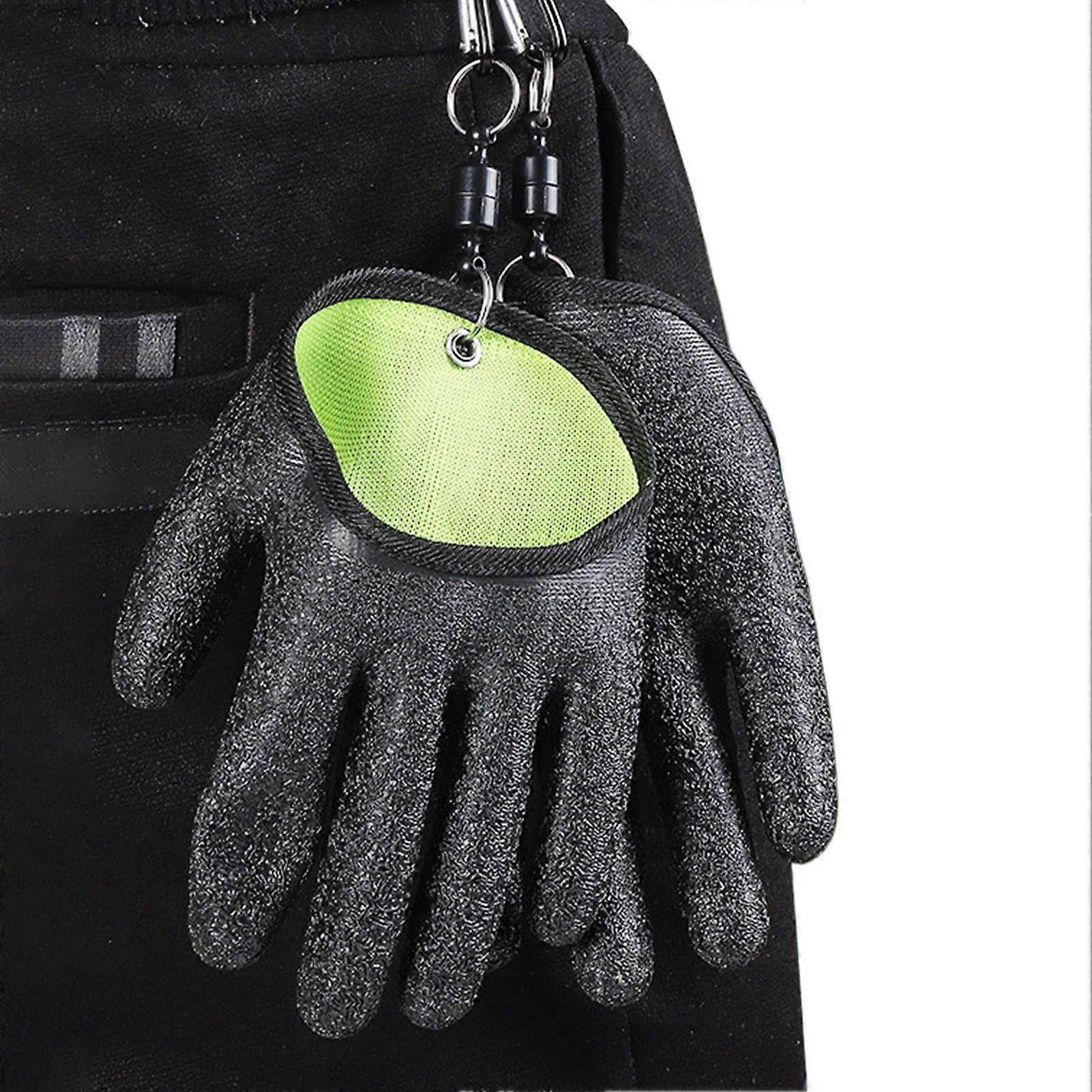 Fishing Gloves Magnetic Closure AntiPuncture Catfish Catching Unisex