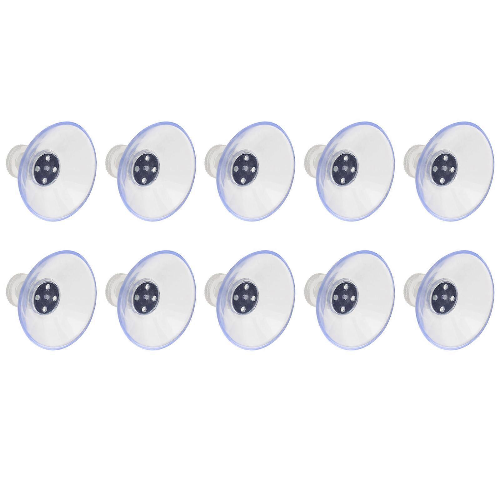 Manual Tightening Transparent Screw Sucker with Gland Nut 10Pcs Set