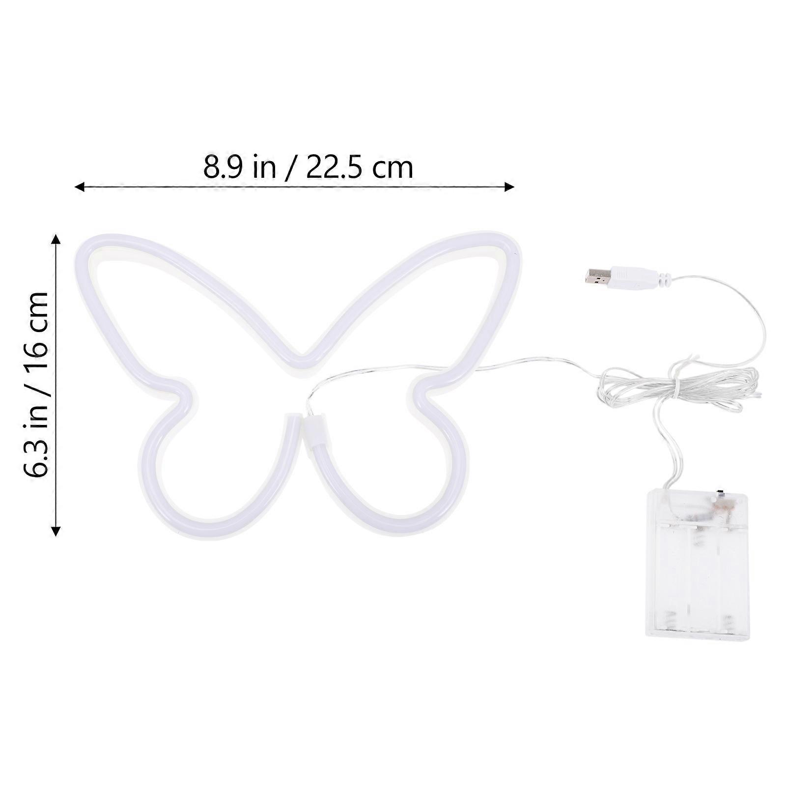 Neon Signs Butterflies Neon Signs Girls Bedroom Lamp Pvc Light 1Set