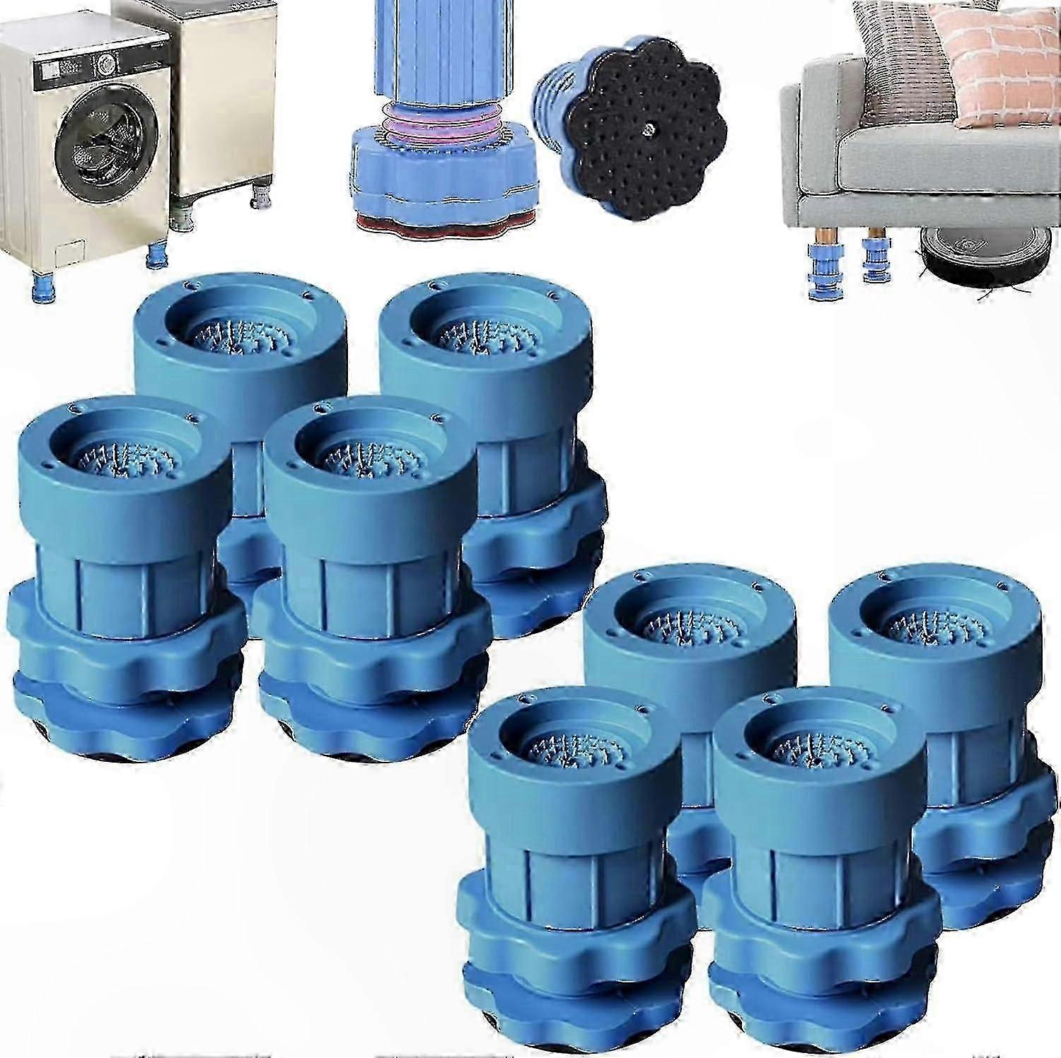 Anti-Vibration Pads for Washing Machines, Adjustable Non-Slip Shock Absorbing Feet with Height Adjustment