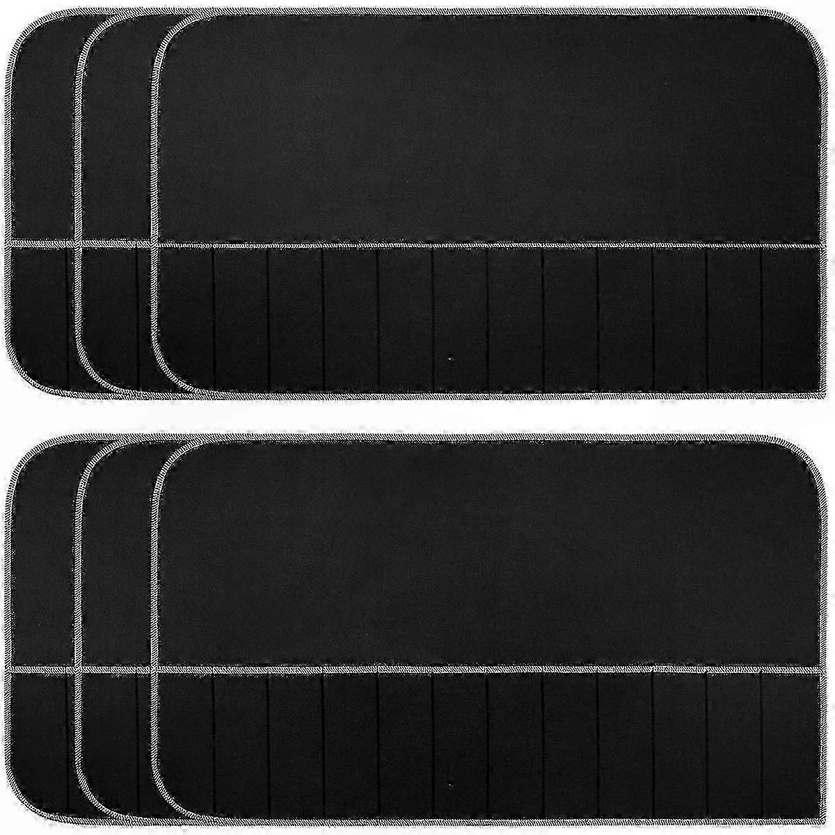 Anti-Tarnish Felt Organizer Bags for Silverware Storage Cloths Protector 6 Pack Flatware Pouches Silver Guard Solution