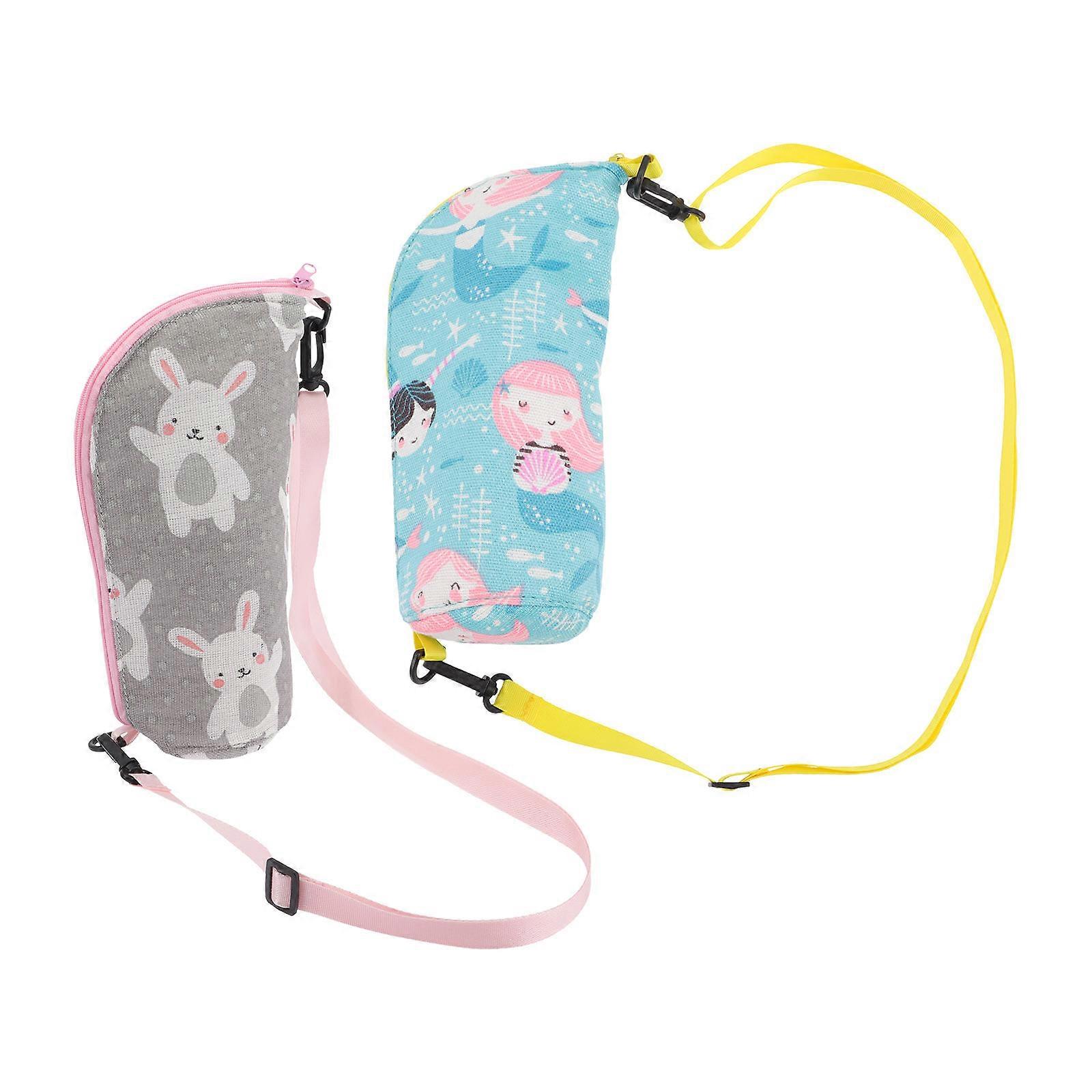 Water Bottle Holder for Kids Insulated Sling Carrier with 2Pcs