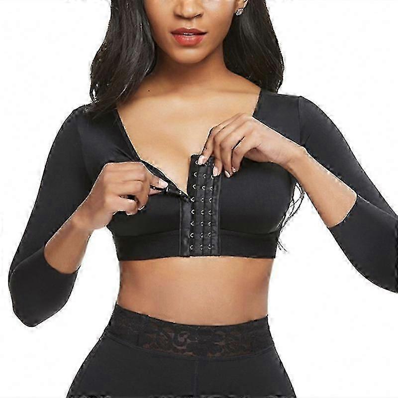 Mimigo Dames Shapewear 3/4 Mouw Arm Shaper Front Sluiting Compressie Beha Post Operatieve Houding Corrector Tank Top! ZZ28