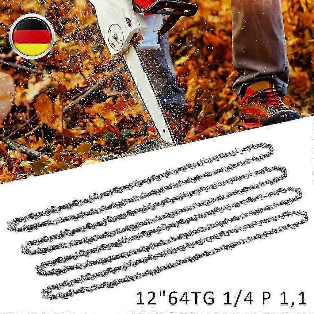 4 x Sgekette 1/4 64TG 1,1mm 通行器Husqvarna Stihl MSA 120 140 160 193T