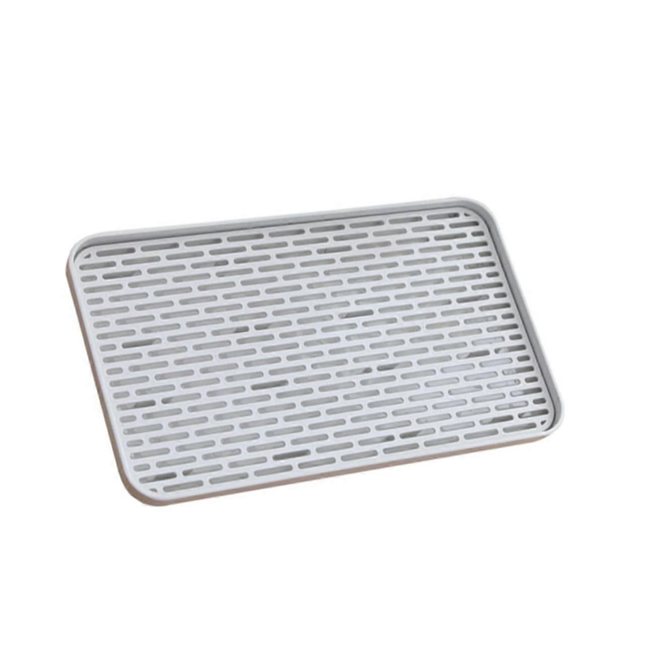 Double Bottle Drying Rack With Drip Tray, Detachable Filter Tray, 33x25x4.2 cm, Milk Bottles And Fruit Draining Station