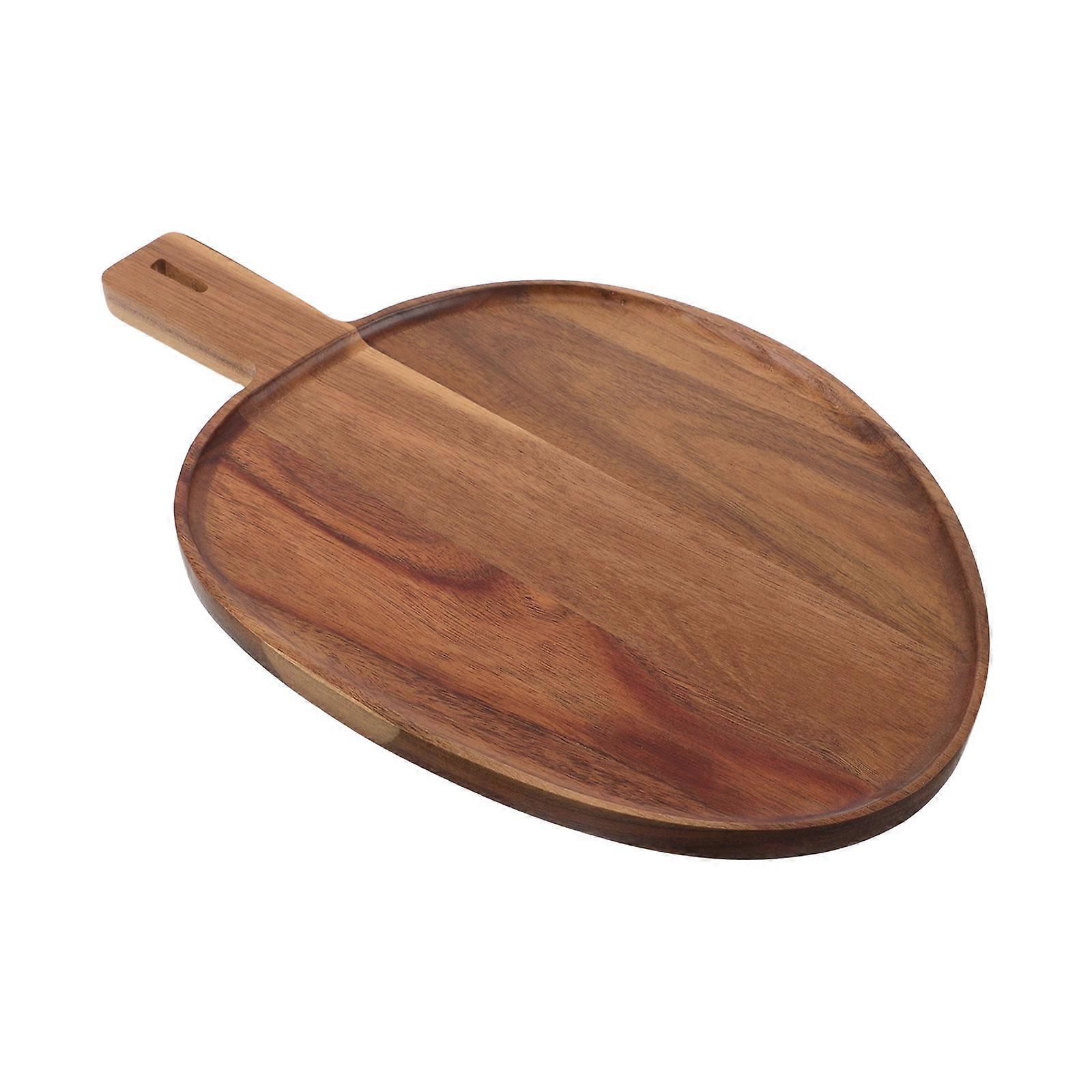 Wooden Pizza Tray Appetizer Tray for Serving 3Pcs Snack Plates