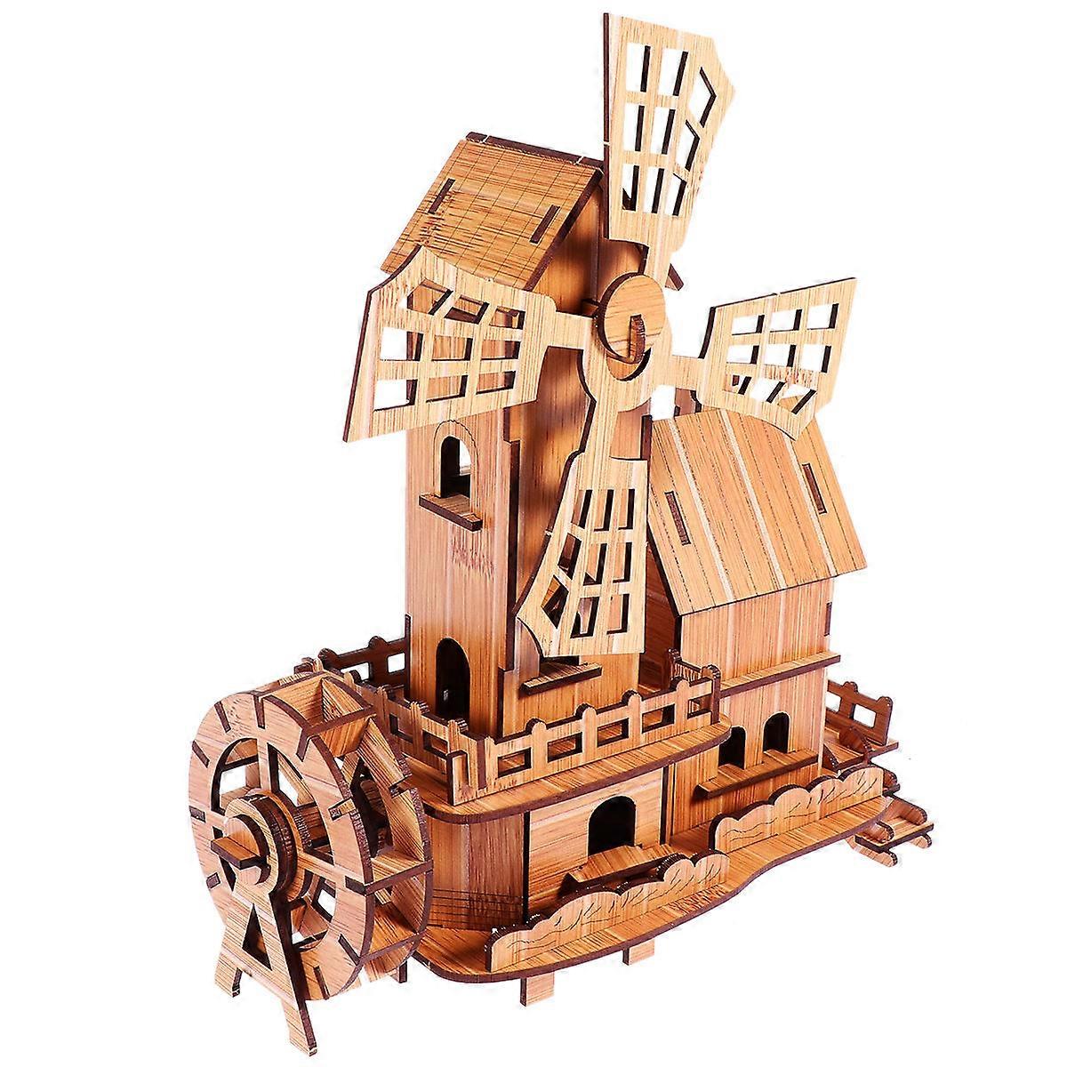 Creative 3D Puzzle Model Wooden Toy for DIY Educational Decor
