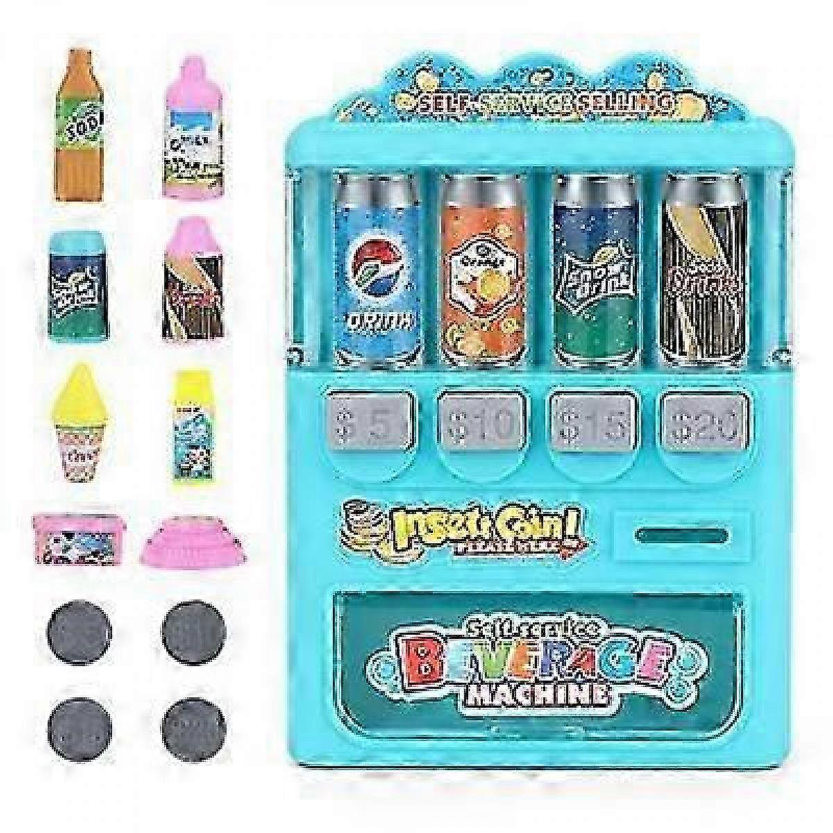 Children's vending machine beverage machine toy coin-operated fun play house