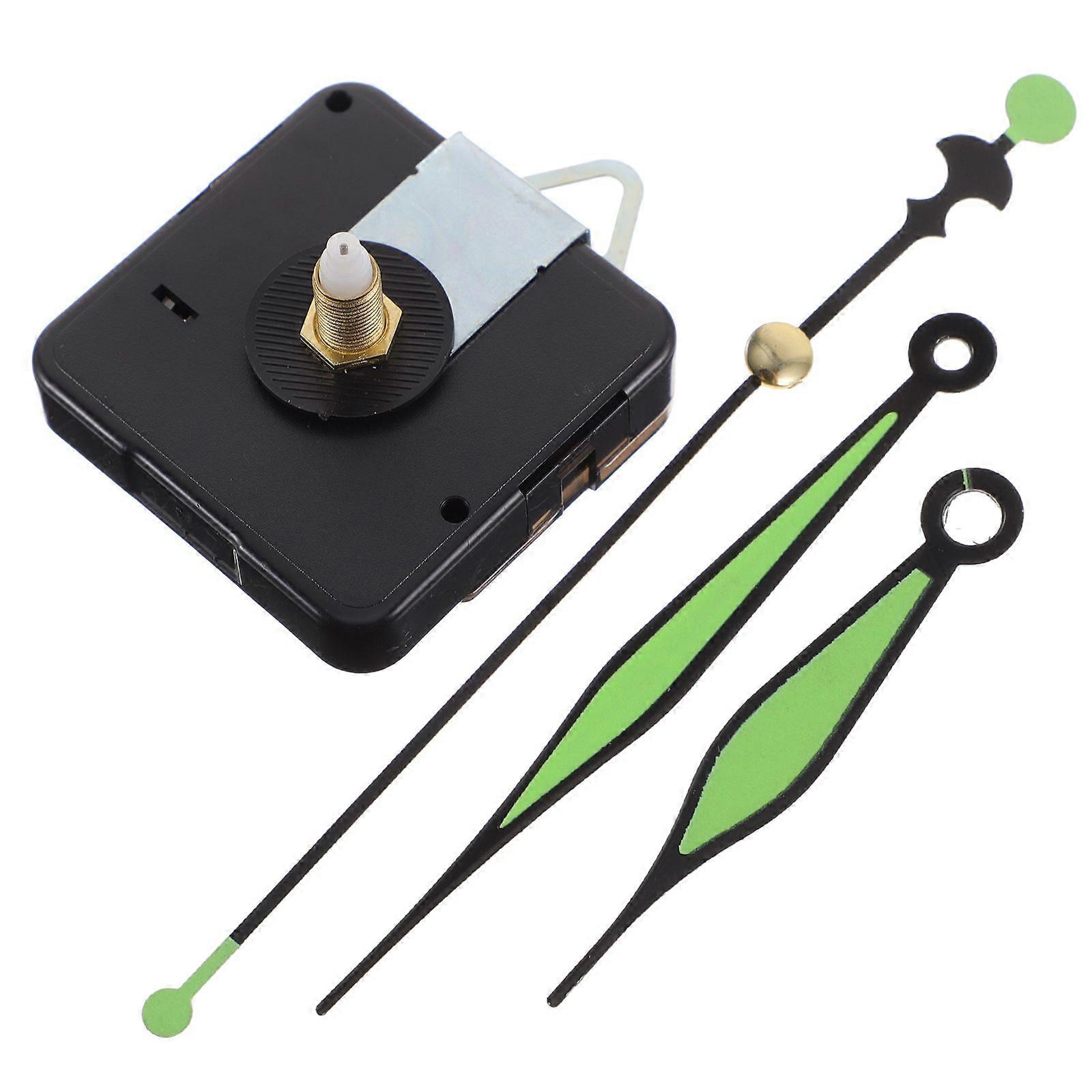 1 Set Glow In The Dark Clock Hands Kit Quartz Clock Movement Replacement Clock Motor Kit