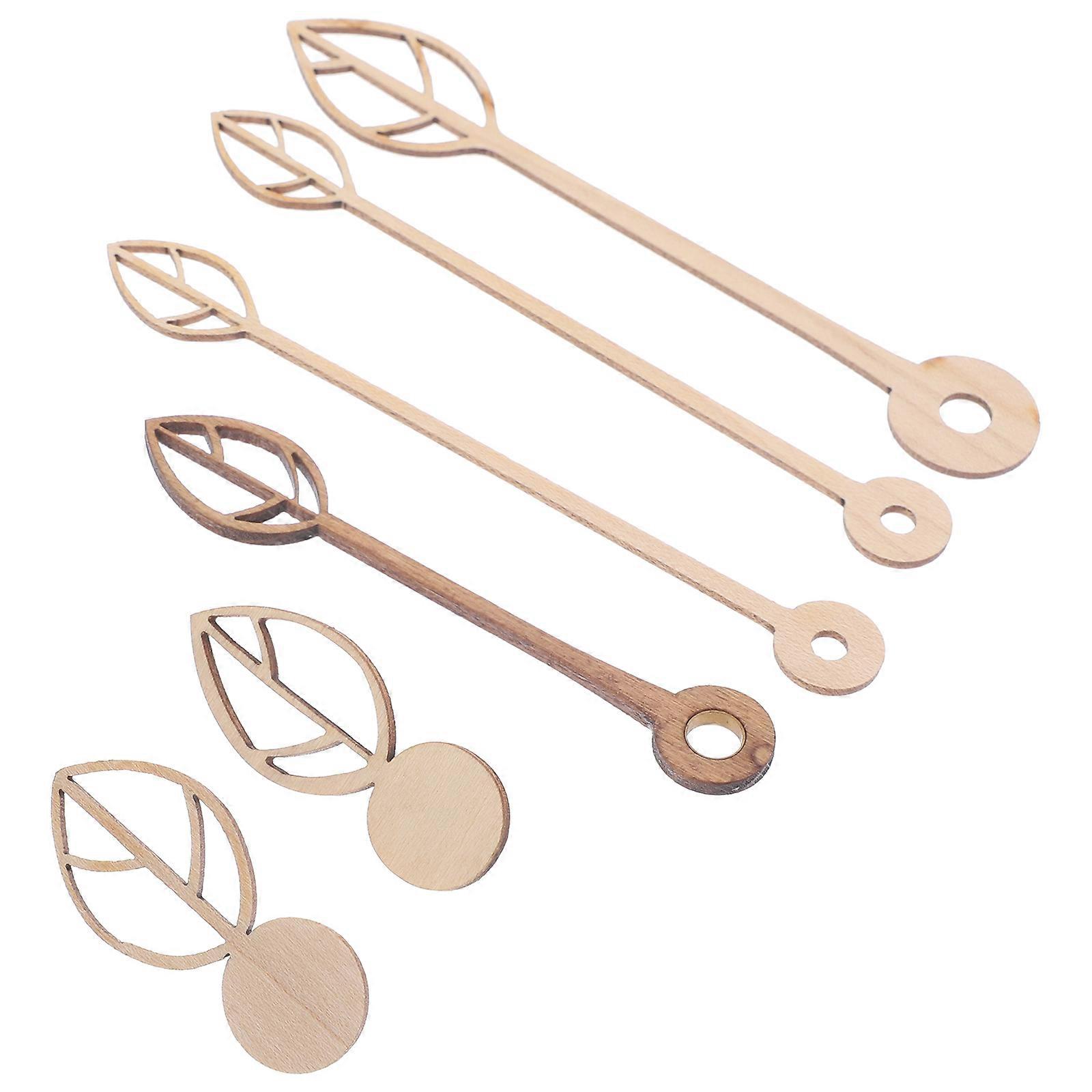 Clock Hands Wooden DIY Clock Parts for Replacement 18Pcs Set