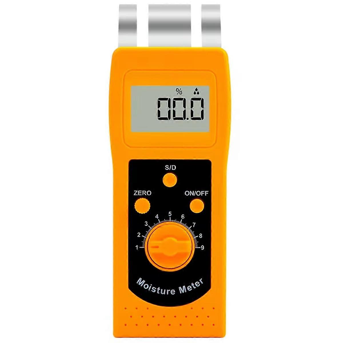 Digital Textile Moisture Meter Portable Leather Clothes Cotton Humidity Tester Textile Moisture Dete