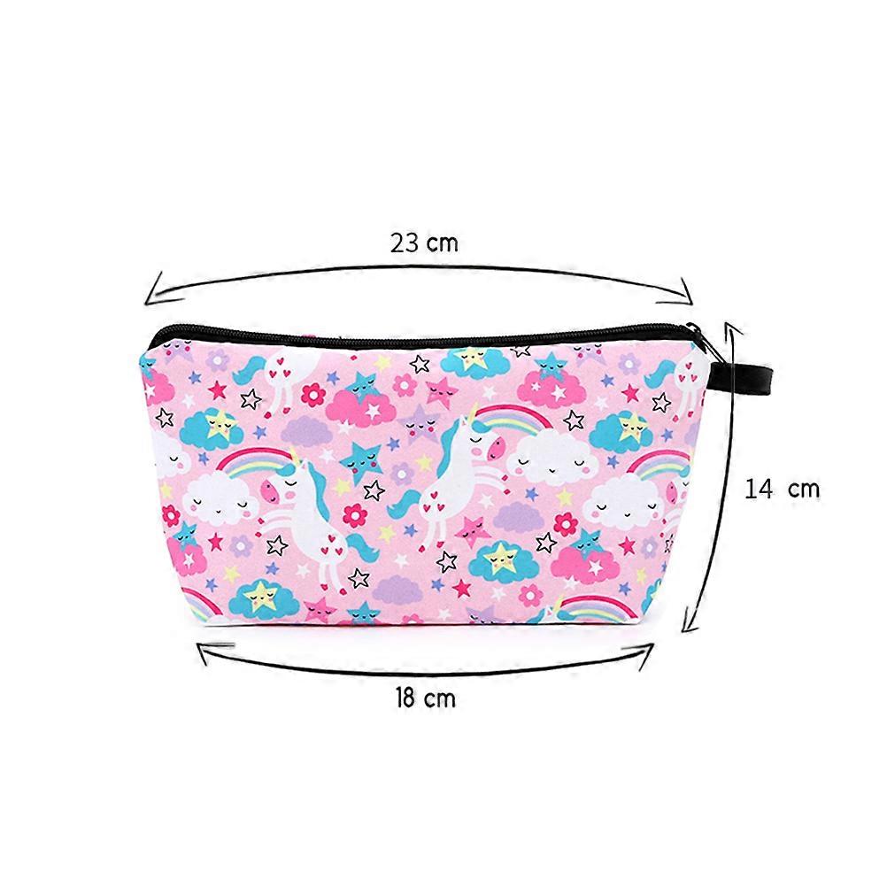 Spacious 3D Unicorn Backpack And Coin Purse Set Perfect For Shopping And Sports With Drawstring Closure In Pink 2Pcs