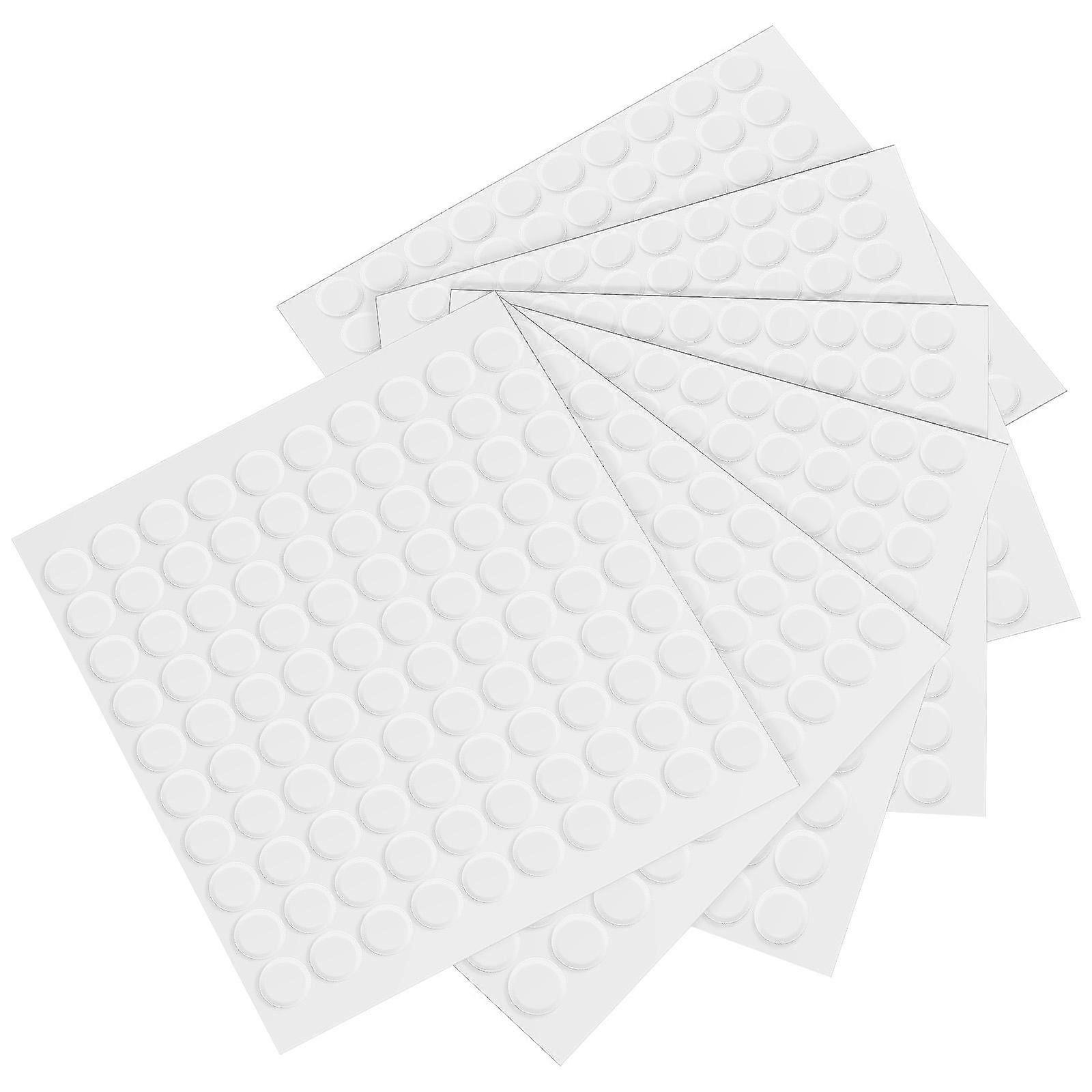 3000 Pcs Round Double Sided Adhesive Dots For Home Decor And Office Use 0.39X0.39X0.20In Strong Hold Transparent