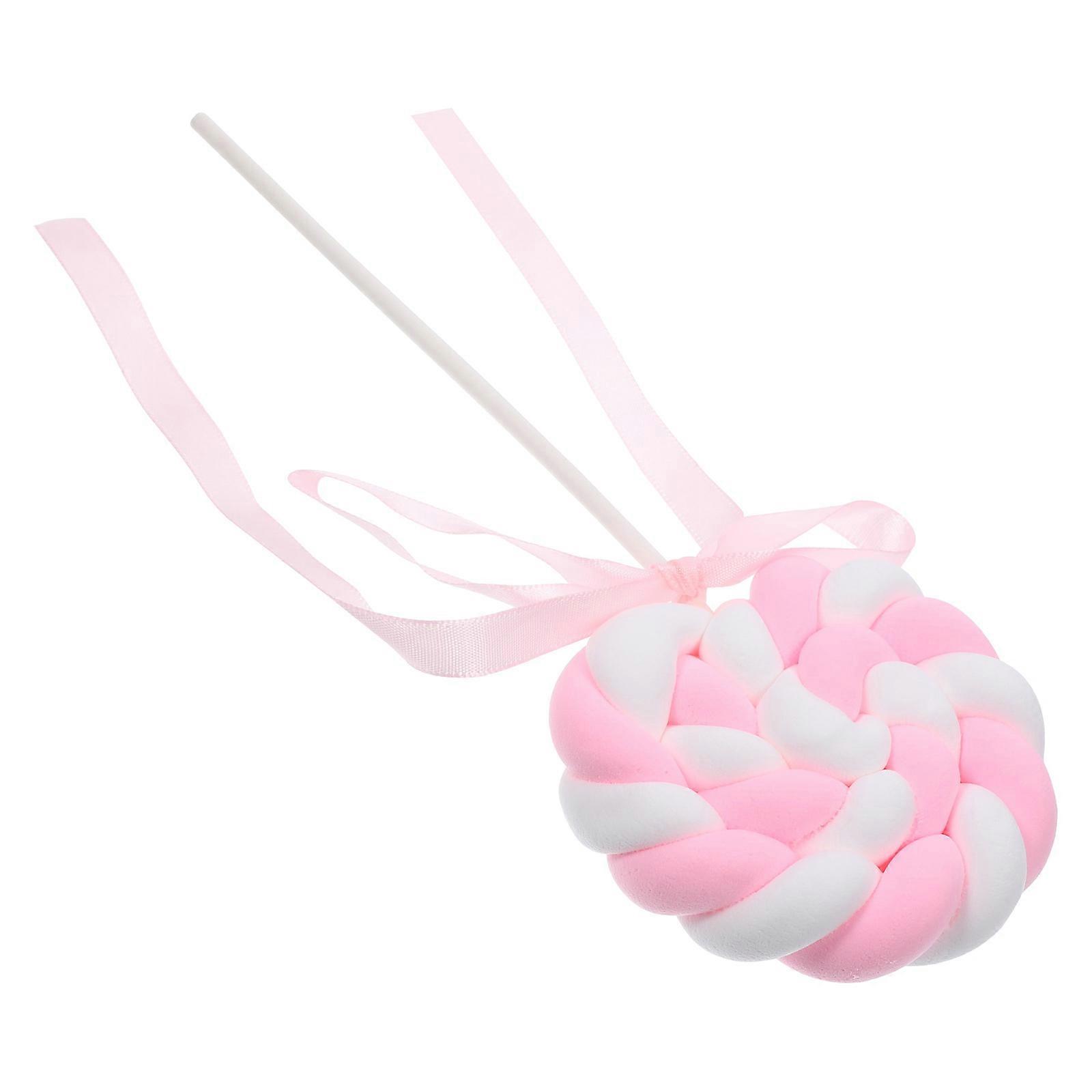 Simulation Lollipop Photo Props Holiday Celebration White Simulation Design Party Prop 1Pcs