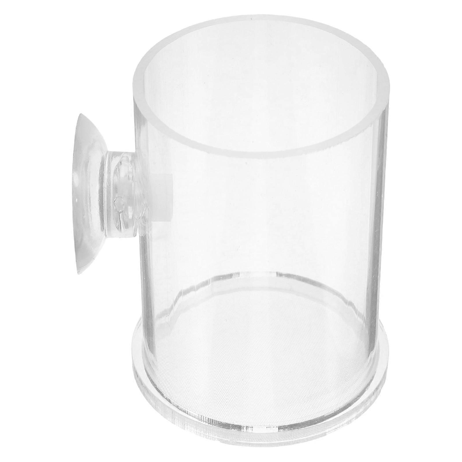 Semi Automatic Aquarium Fish Feeder Acrylic Feeding Tool 4Pcs Pack