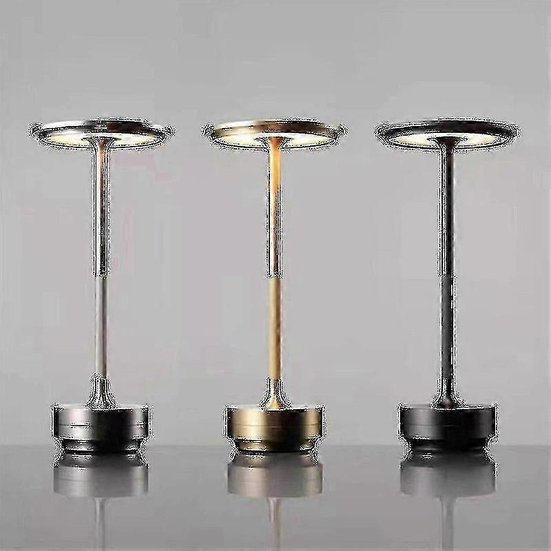 Rechargeable Dimmable Metal USB Cordless Waterproof Table Lamp -1pcs