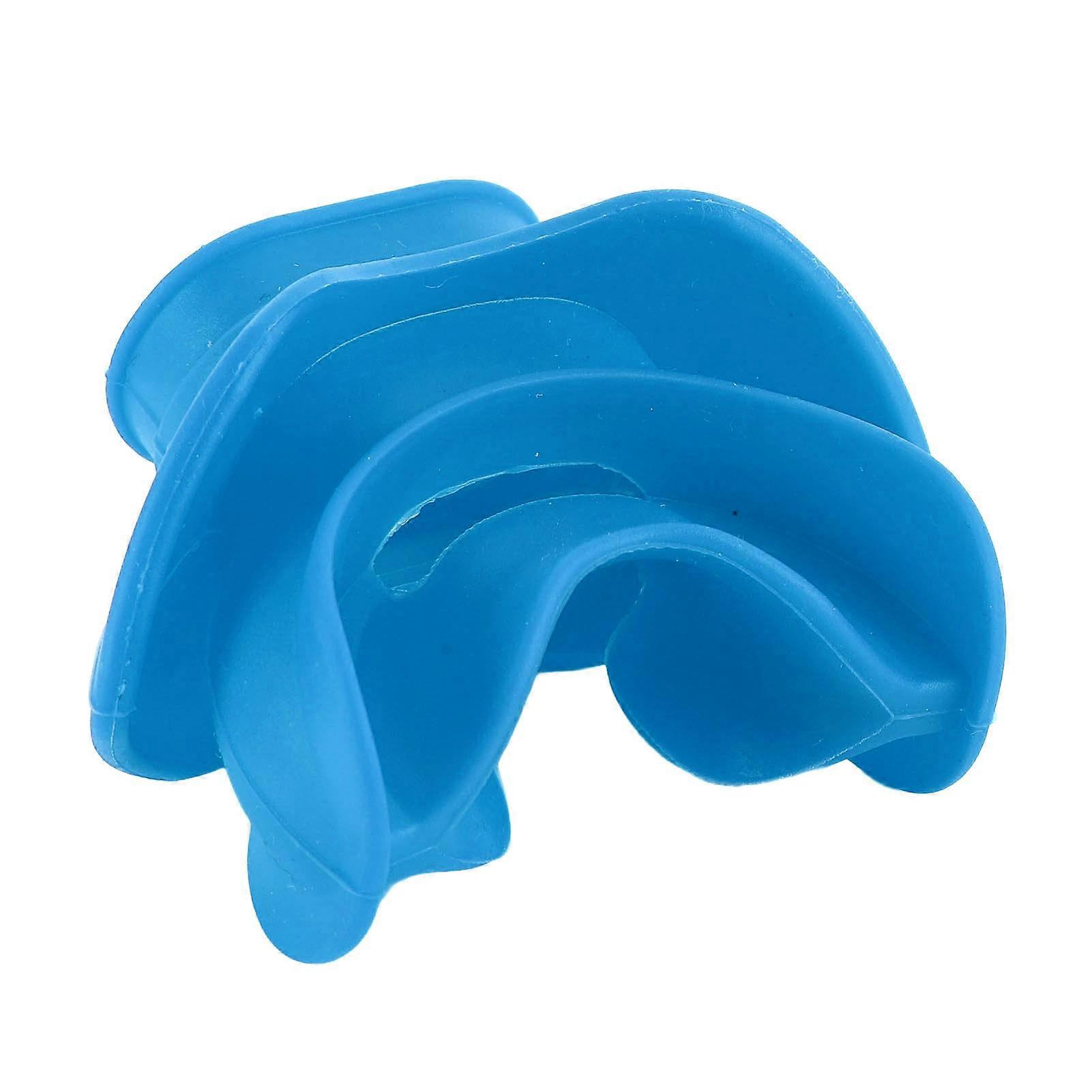 Diving Regulator Mouthpiece Blue Silicone Comfortable Bite Tie