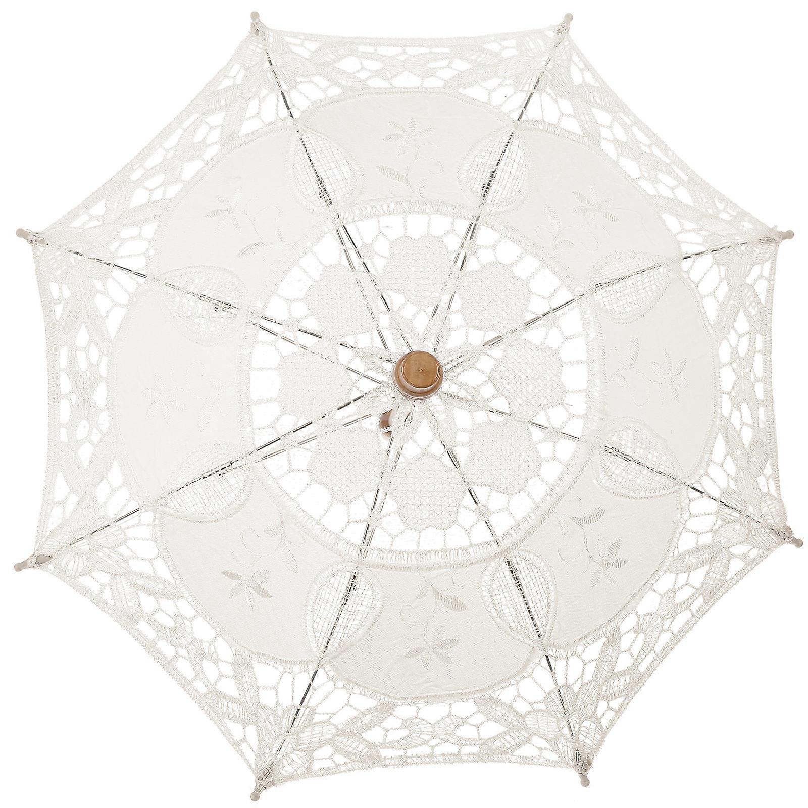 Wedding Umbrella Lace Parasol for Decor 5Pcs Accessories