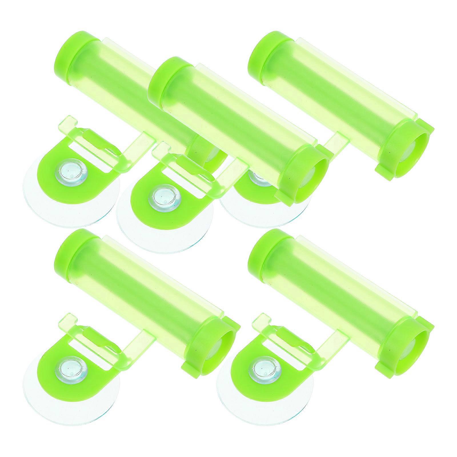Squeeze Toothpaste Tools 5 Pcs Manual Toothpaste Extruder for Bathroom Accessories in Green Practical Design Saves Toothpaste