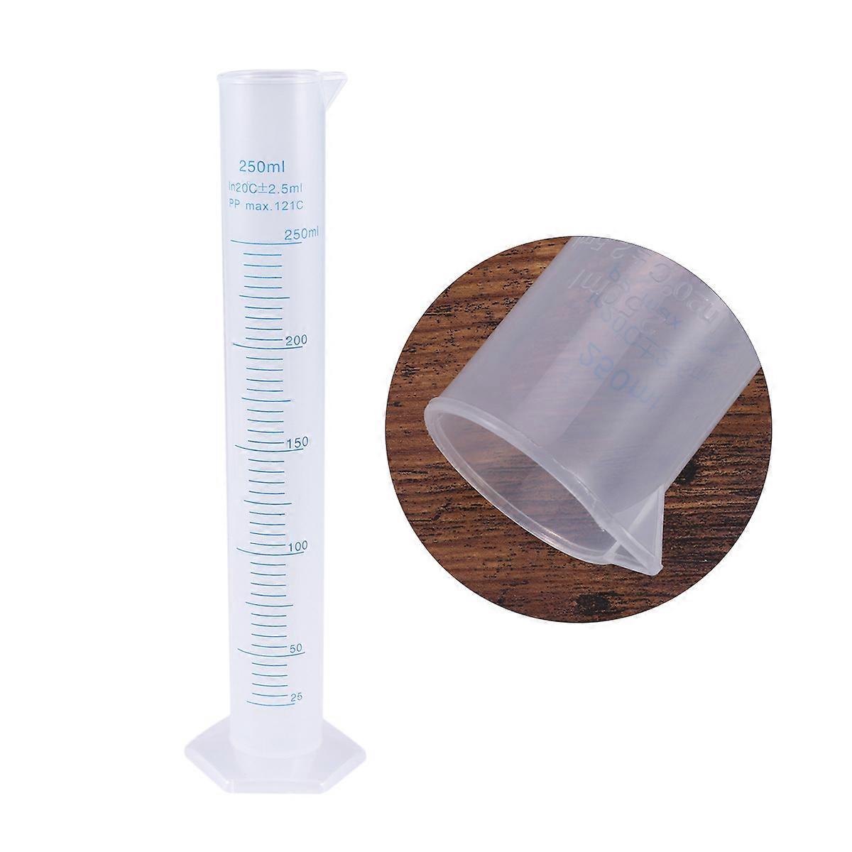 Graduated Cylinder Plastic Measuring Cylinder for Home 2Pcs