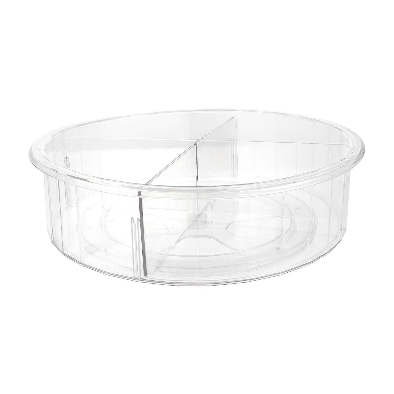 Kitchen Spice Rotatable Rack Large-capacity Storage 360° Rotation Transparent 1Set