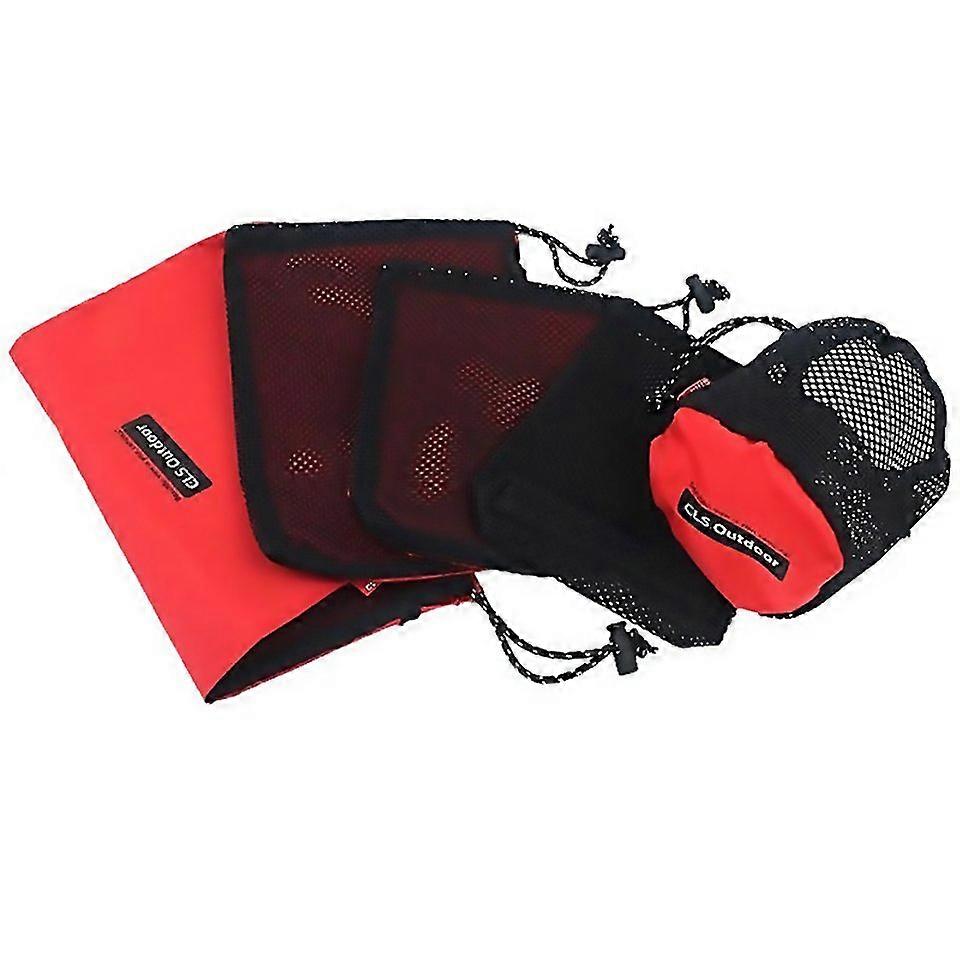 For 5 In 1 Multifunction Travel Portable Storage Camping Accessories Sorting Net Bag Set