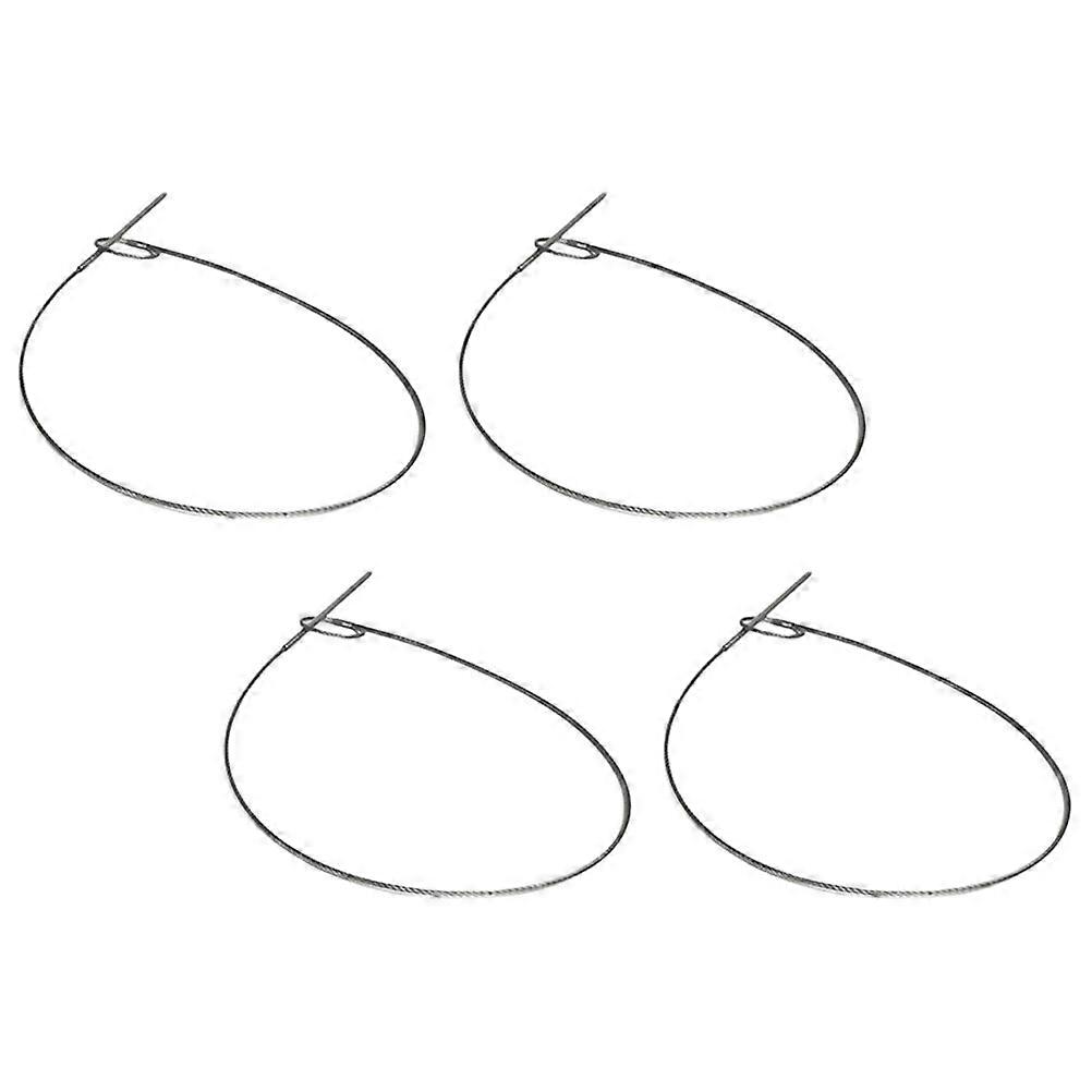 Reusable Barbecue Skewers Stainless Steel for Roasting 4Pcs Metal Skewers