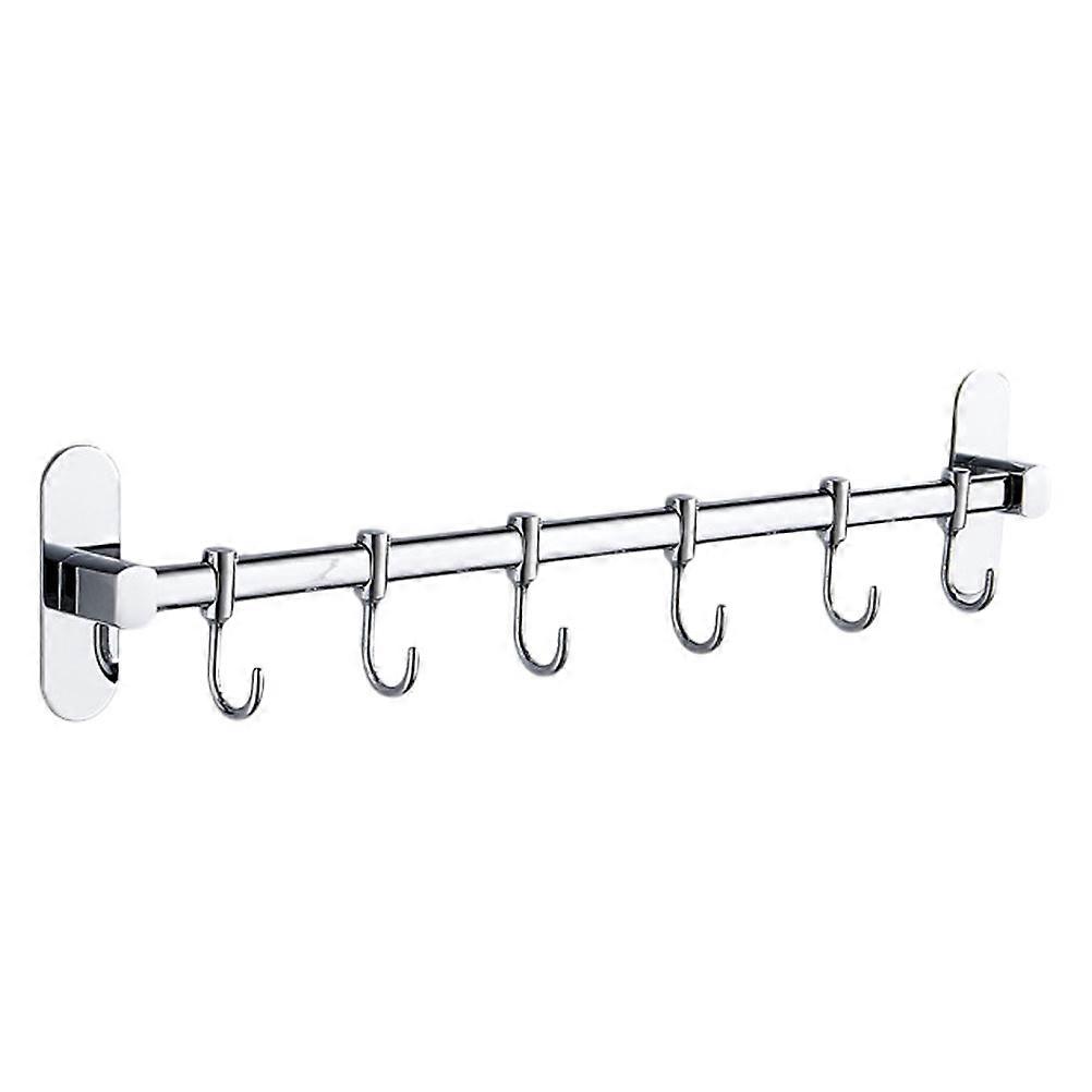 Kitchenware Storage Rack Stainless Steel Hanger for Holding Use 2Pcs Silver