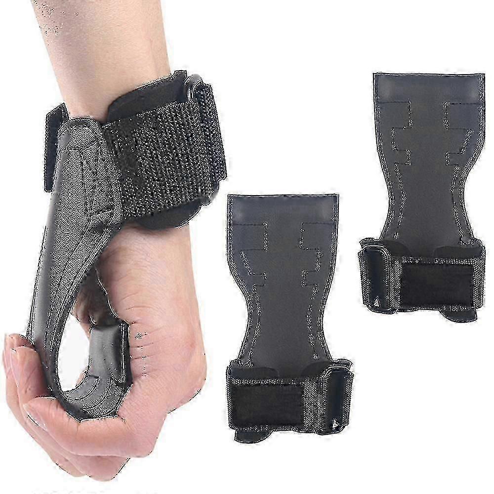 1ペアフィットネスパームガードグローブ男性プルアップベンチプレスダンベルPVCリストガードハードプルブースターウェイトリフティンググリップリストストラップ付き