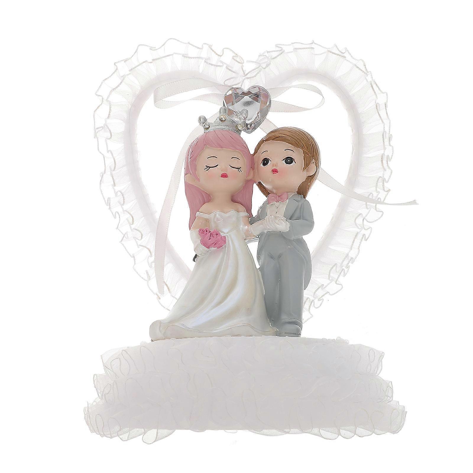 Tabletop Couples Ornament Bride Groom Adornment