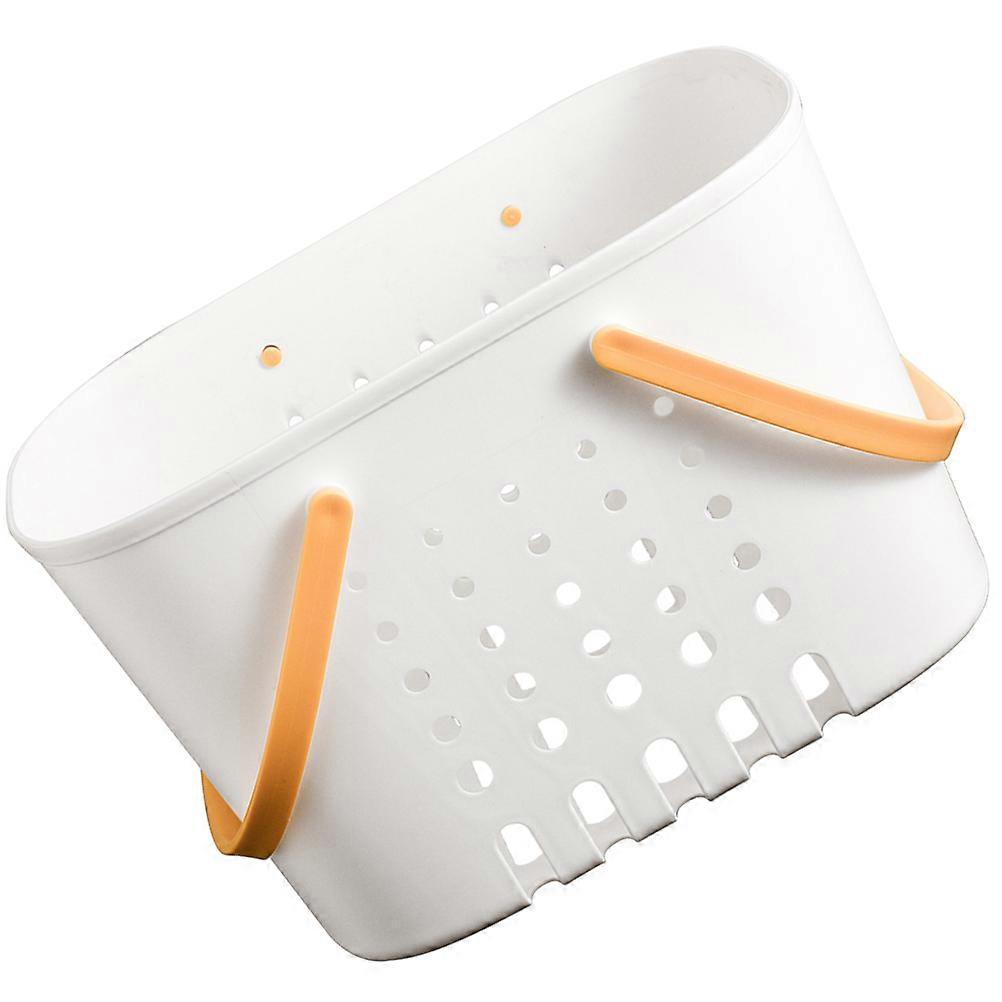 Portable Shower Basket for Bathroom Storage Plastic with Handle 2Pcs