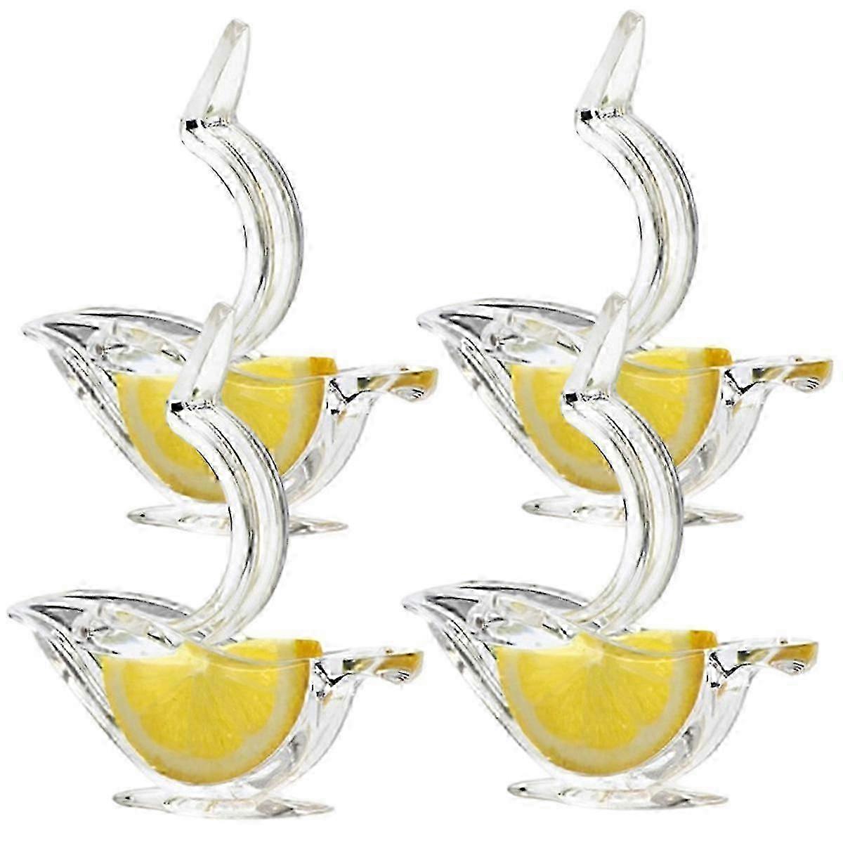 Lemon squeezer tool for bar - Clear fish shaped juicer easy to clean